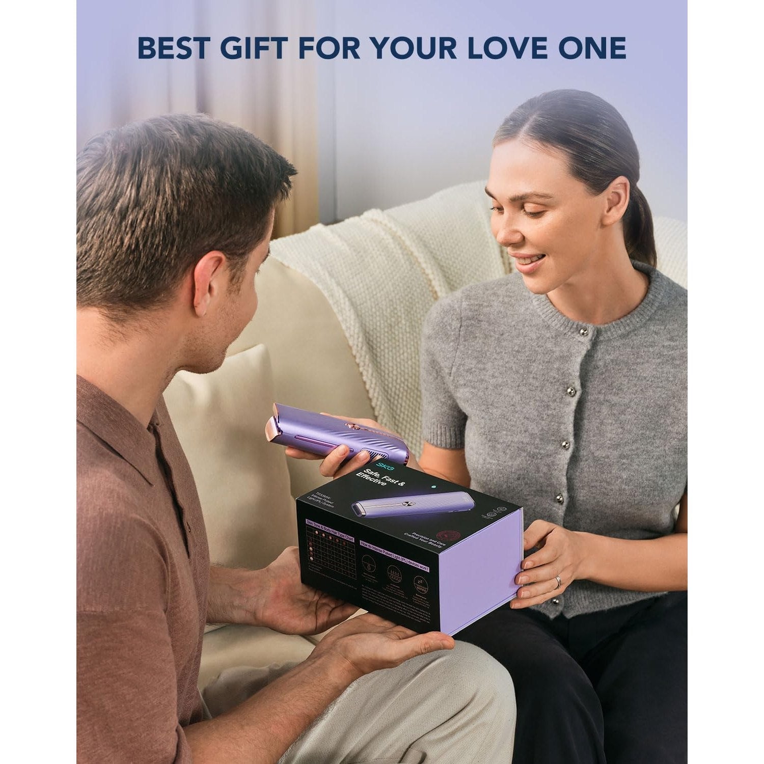 SKG Laser Hair Removal Device for Women Men, at Home Painless IPL Hair Removal with Infinite Flashes, Dual-Pulse, 25 Minutes Rapid Hair Removal, IPL System for Facial Legs Arms Bikini Line Whole Body - Medaid International