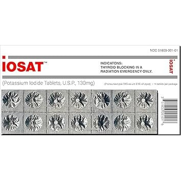 IOSAT Potassium Iodide 14 Tablets