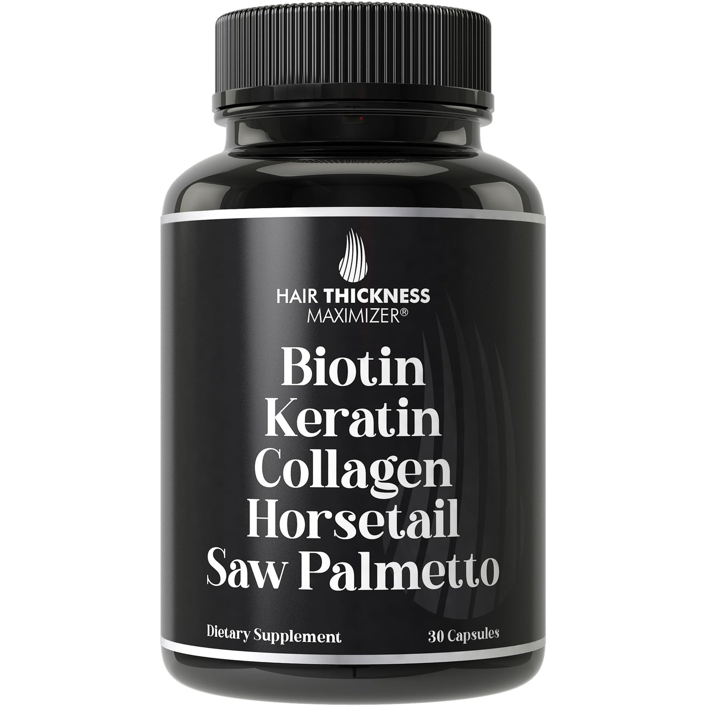 Biotin (5000mcg), Keratin, Collagen, Horsetail, Saw Palmetto – 5-in-1 Hair Growth Supplement & Vitamins for Women & Men, DHT Blocker Capsules for Thinning - Hair Growth Vitamins - Medaid International