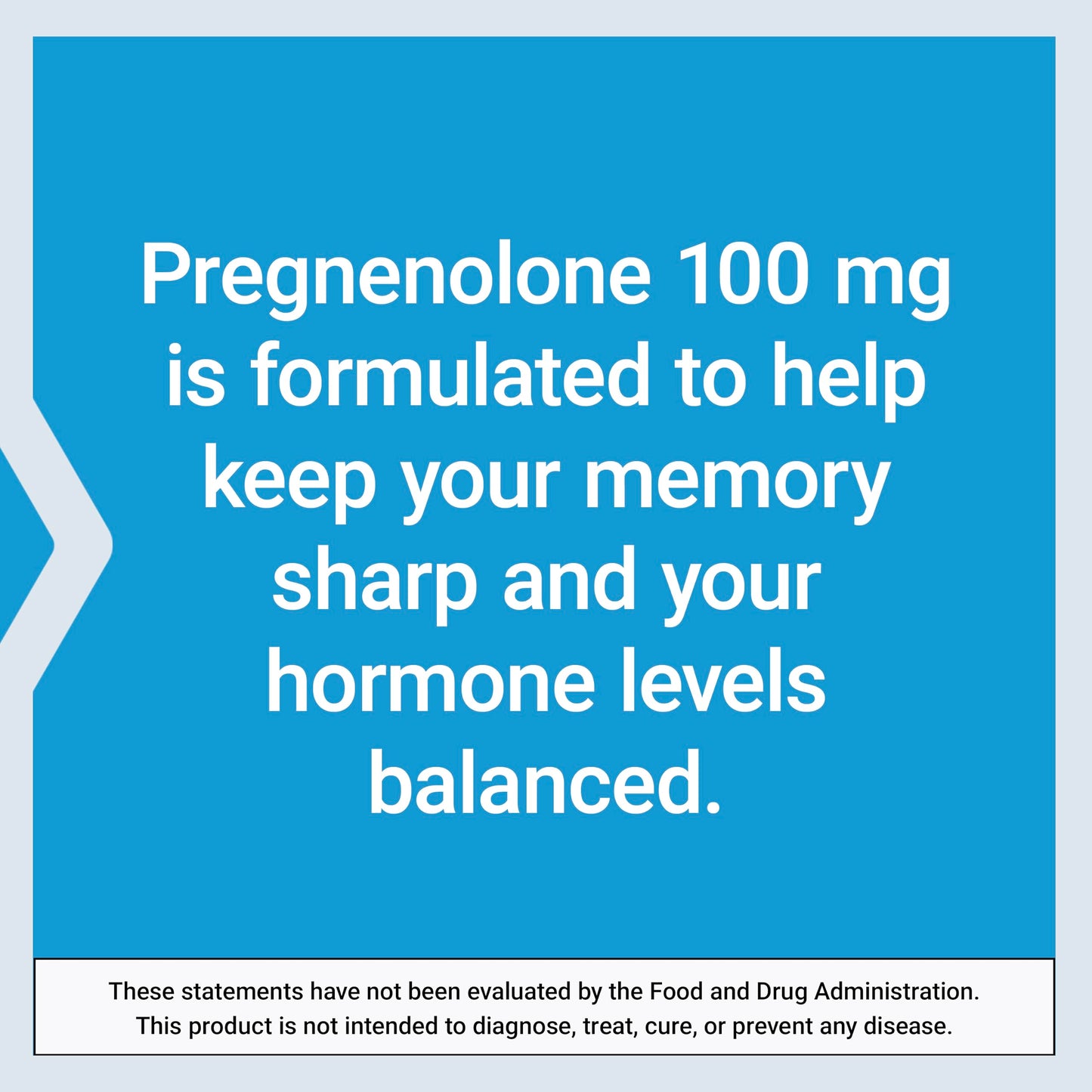 Life Extension Pregnenolone - Hormone Balance Supplement for Healthy Hormone Levels, 100 mg - Hormone Balance, Memory, Focus, Cognitive Health - Gluten-Free, Non-GMO, 100 Capsules - Medaid International