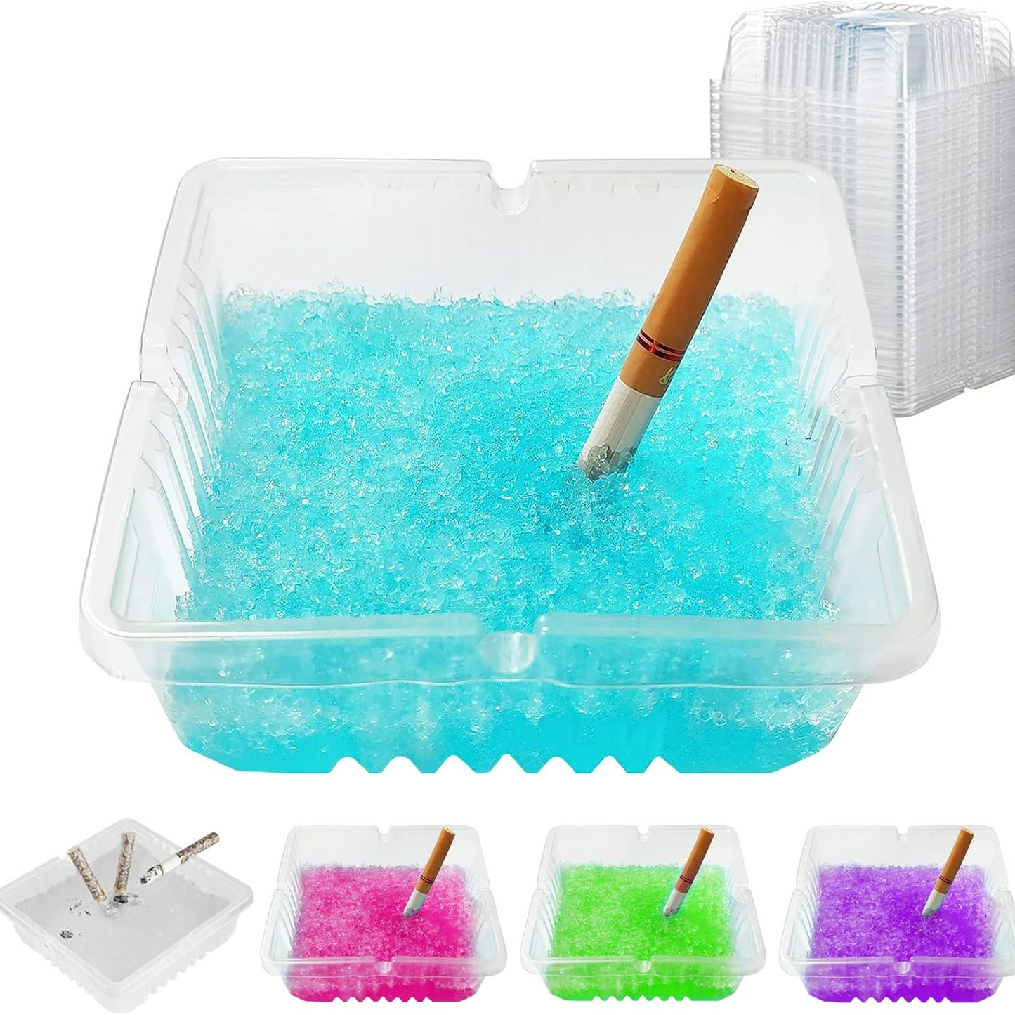 Disposable Ashtrays with Water Sands Gel
