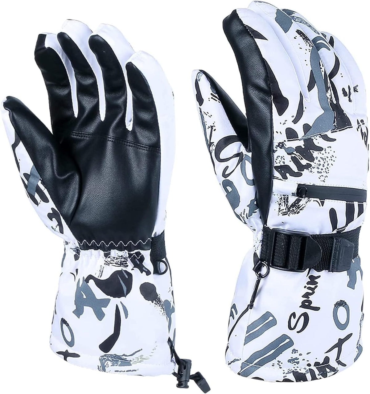 KASTWAVE Winter Gloves for Men Women - Wool Fleece Liner Touchscreen Gloves, Thermal Warm Winter Gloves for Cold Weather