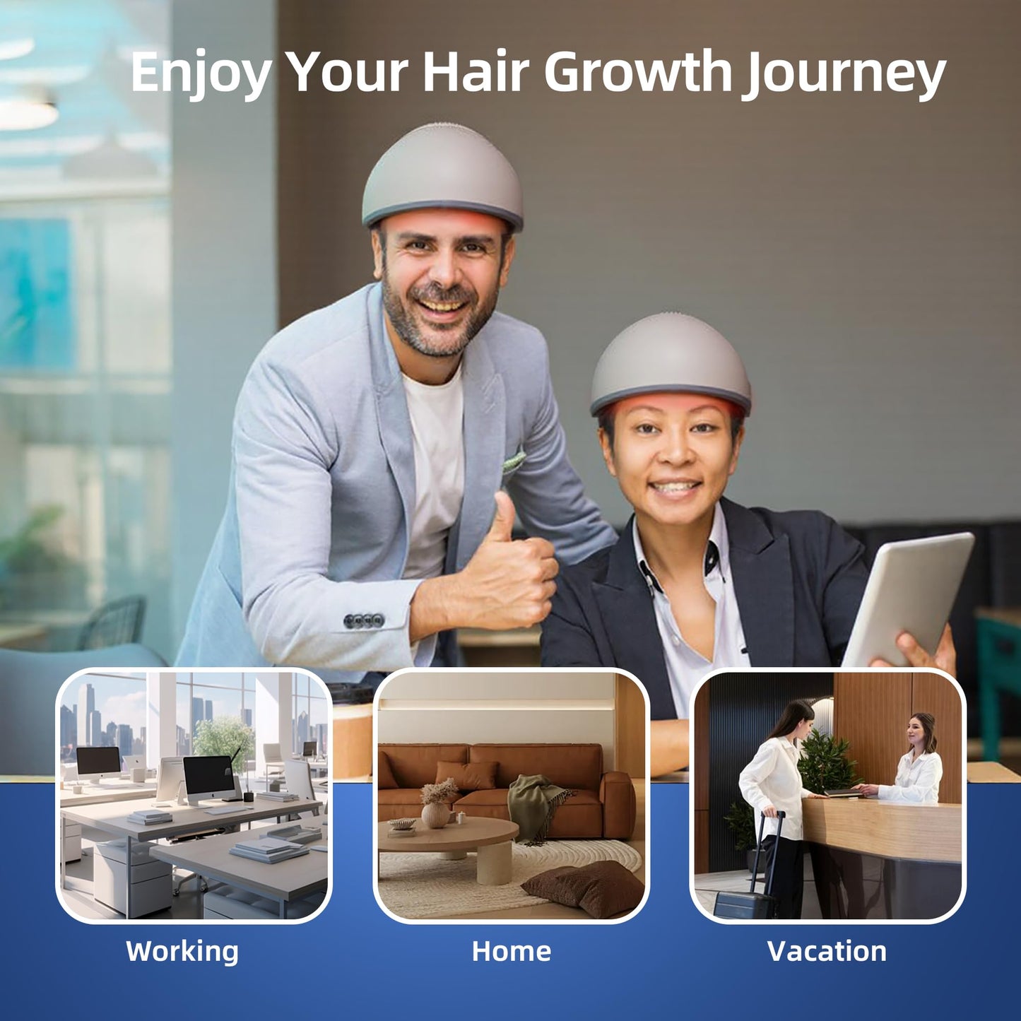 Laser Red Light Therapy for Hair Growth Device, FDA Cleared Hair Loss, Hair Growth Device - Medaid International
