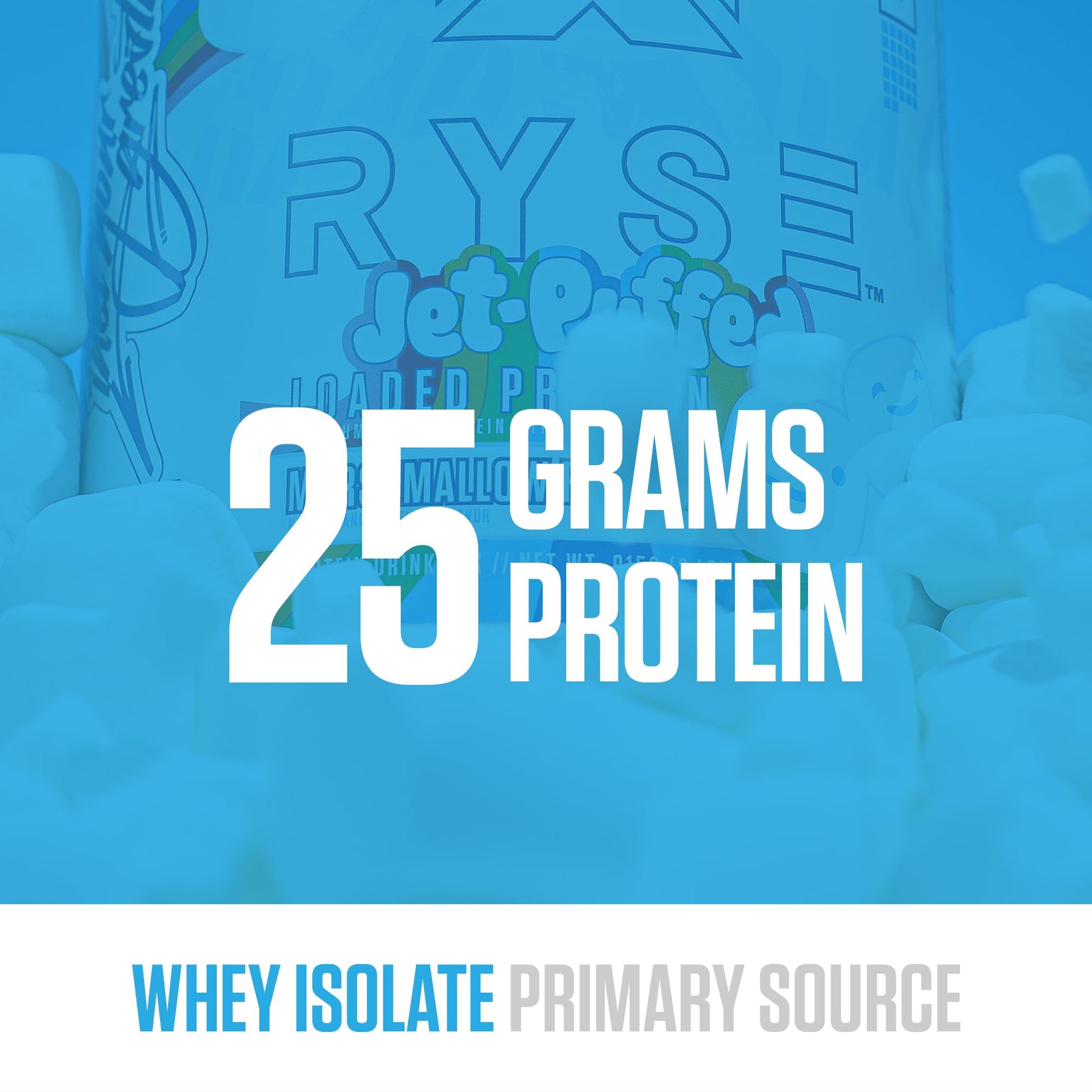 RYSE Loaded Protein Powder - Jet-Puffed Marshmallow - 25g Whey Protein Isolate & Concentrate with Prebiotic Fiber & MCTs - Low Carb, Low Sugar, Digestive-Friendly - 27 Servings / 2 lb Tub - Medaid International