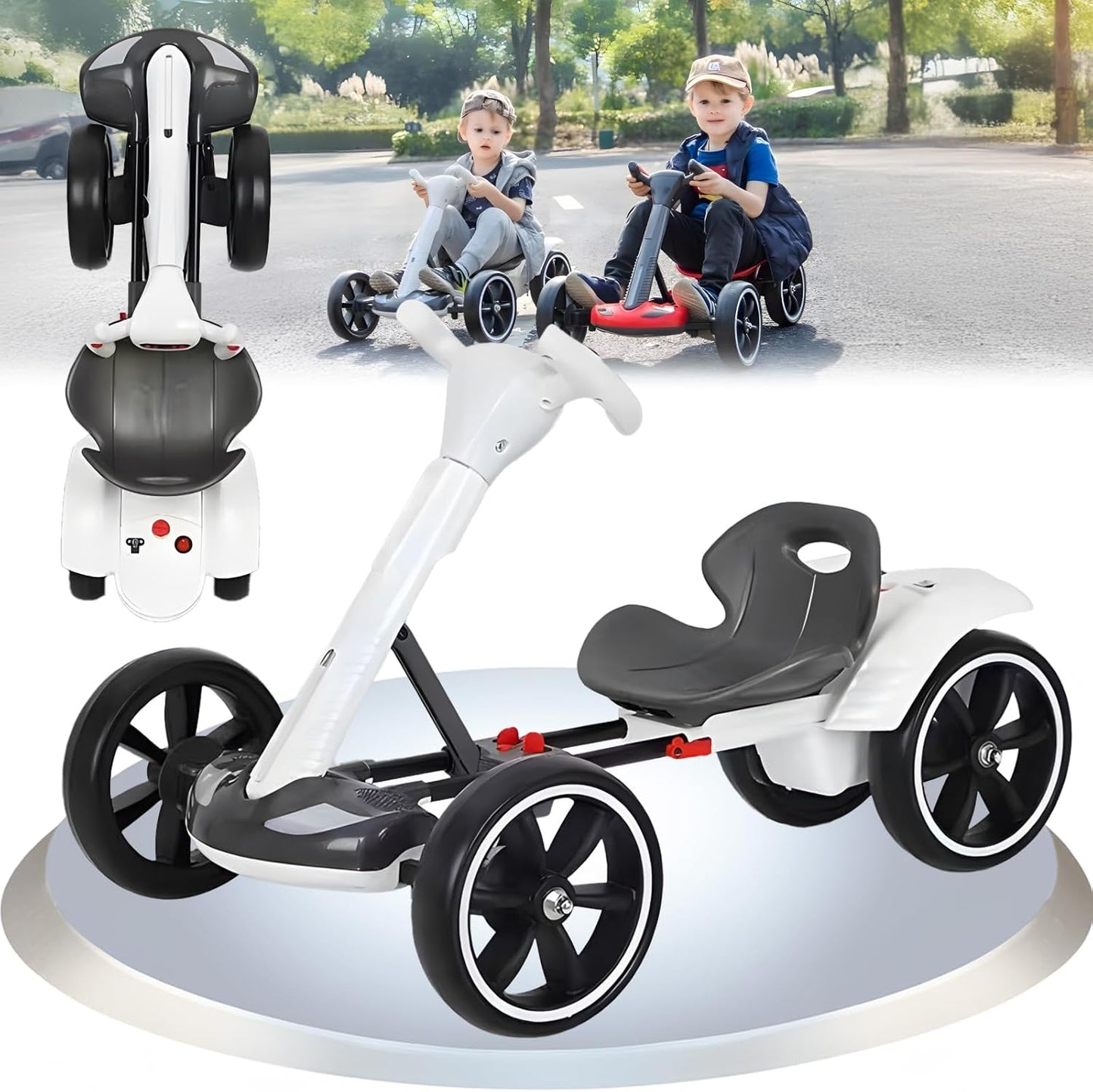 Electric Go-Kart for Kids with Remote
