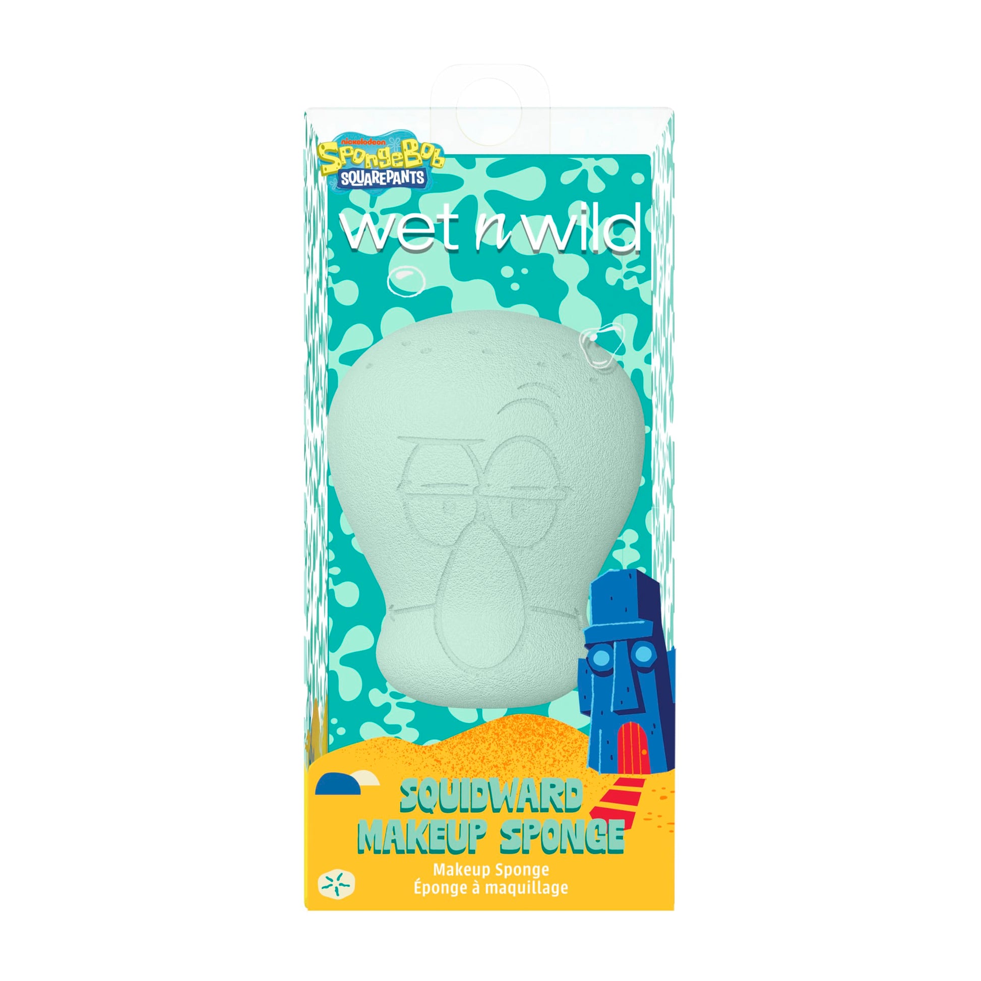 wet n wild SpongeBob SquarePants Collection Makeup Sponge, Hydrophilic Reusable 3D Hourglass Beauty Blender for Smooth & Streak-Free Application – Squidward Tentacles - Medaid International