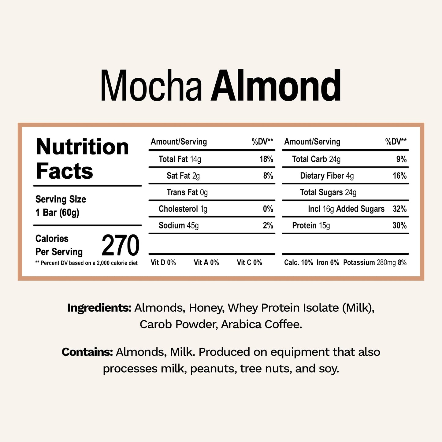 Rise Whey Protein Bars - Mocha Almond | Breakfast Bar & Protein Snack 15g Protein 4g Fiber Just 5 Whole Food Ingredients Gluten-Free Soy Free - Medaid International