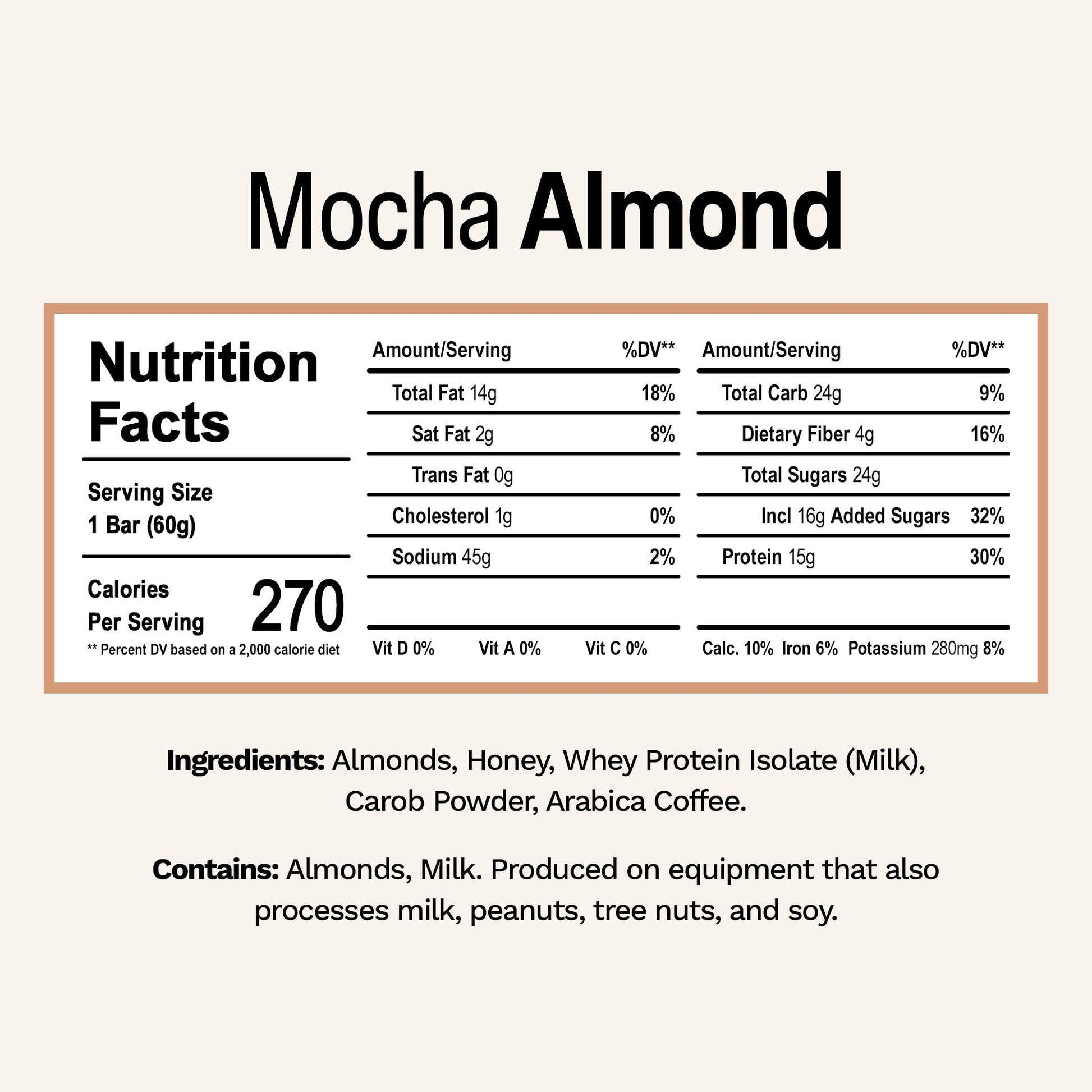 Rise Whey Protein Bars - Mocha Almond | Breakfast Bar & Protein Snack 15g Protein 4g Fiber Just 5 Whole Food Ingredients Gluten-Free Soy Free - Medaid International
