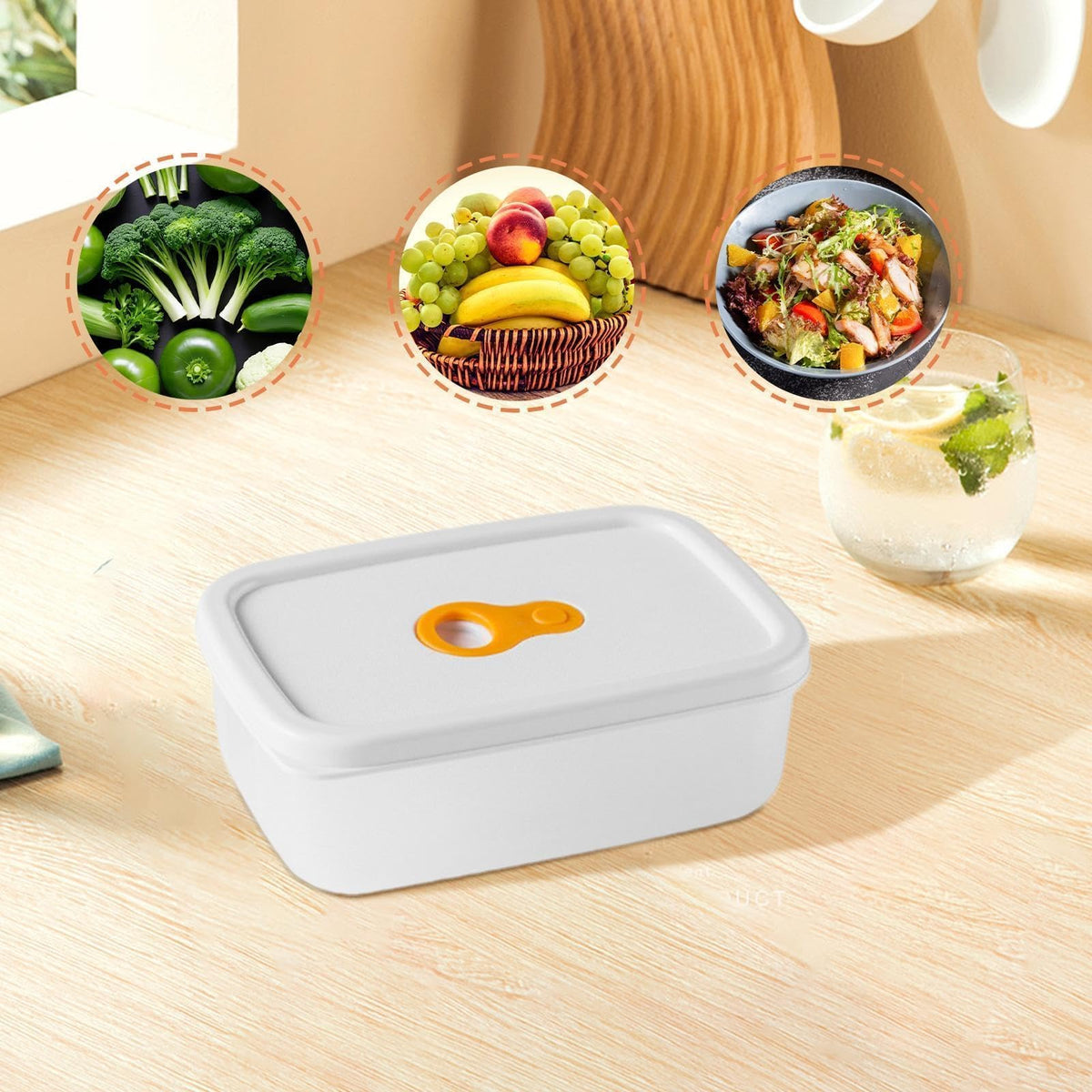 TERRIFI Containers for Food Storage & Meal Prep, 10 Pcs Set (310ml Each), Leakproof Reusable Design with Snap Lids, Ideal for Fruit, Snacks, & Vegetable Freshness