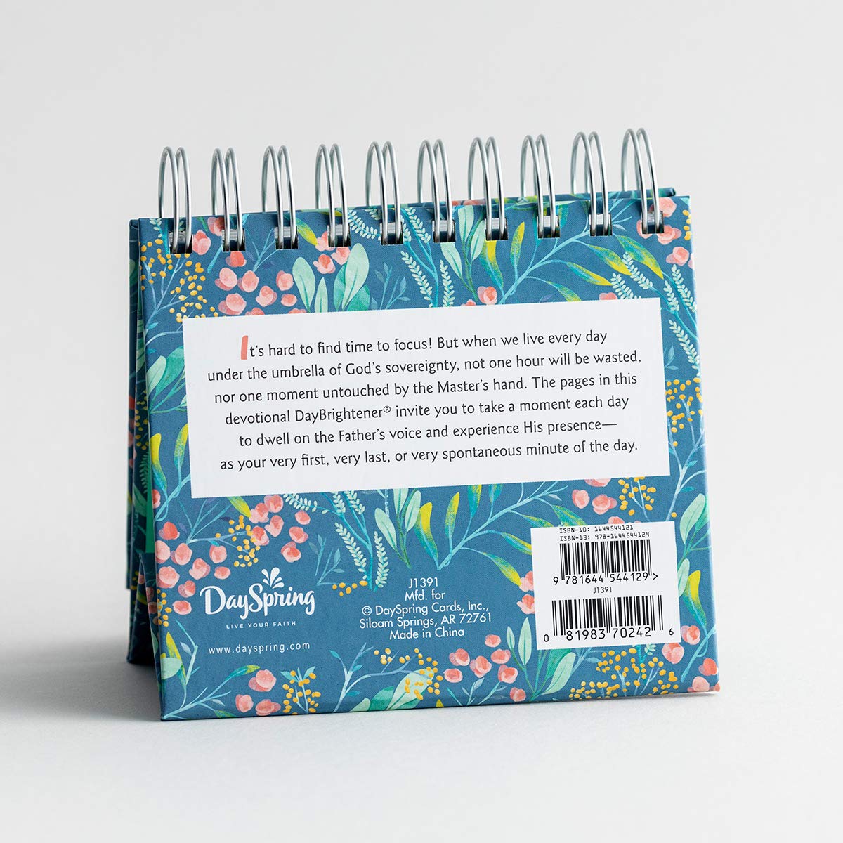DaySpring - One Minute with God - Perpetual Calendar (J1391), Green, 5 1/2" x 5 1/4" x 1 1/4" - Medaid International