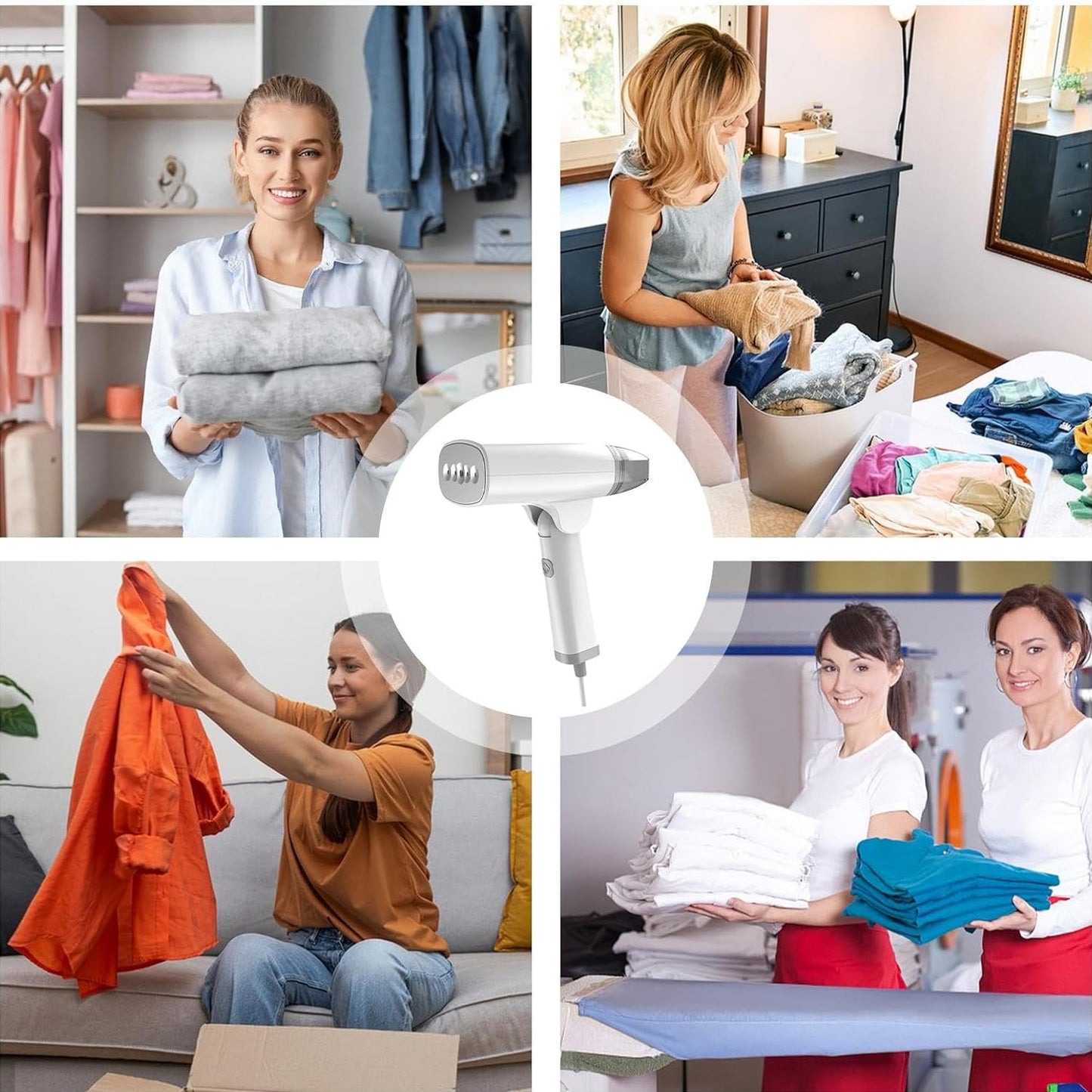 Travel Steam Iron | Mini Compact Travel Steamer - Foldable for Home & Fabrics