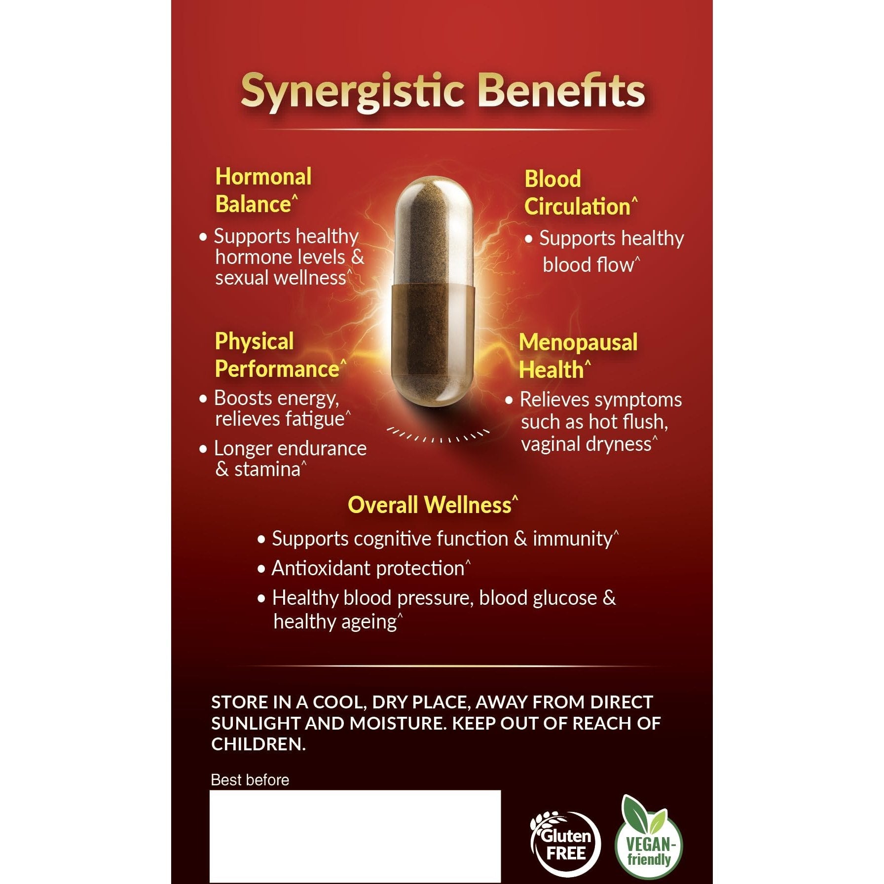 LABO Nutrition MacaMaxima Peruvian Maca Root, Tongkat Ali, Black Ginger, Zinc and Black Pepper Extract Supplement for Men and Women, Supports Reproductive Health, Energy, Stamina- Non-GMO, Vegan Pills - Medaid International