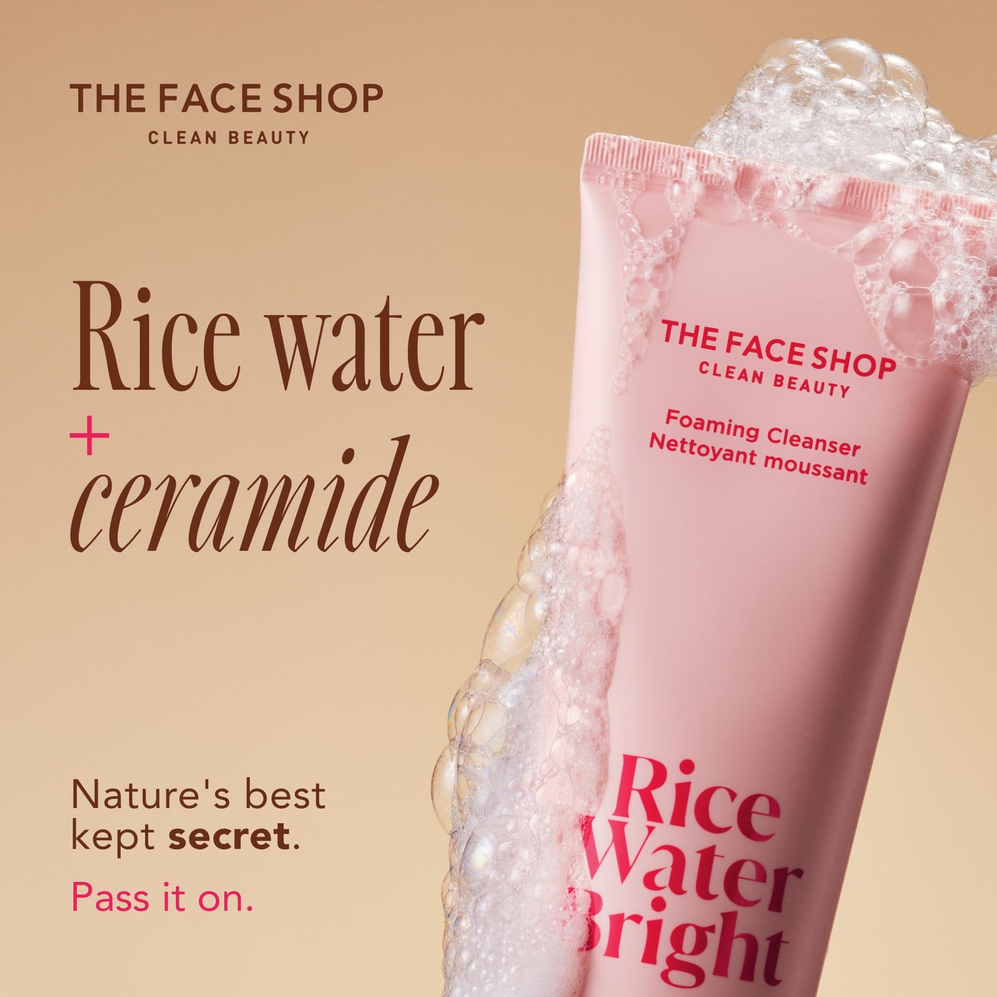 The Face Shop Rice Water Bright Vegan Double Cleanse Trial Set, Travel Size, Foaming Cleanser & Mini Cleansing Oil, Korean Skin Care, Gentle Face Cleanser & Pore Control, Moisturizing Makeup Remover - Medaid International