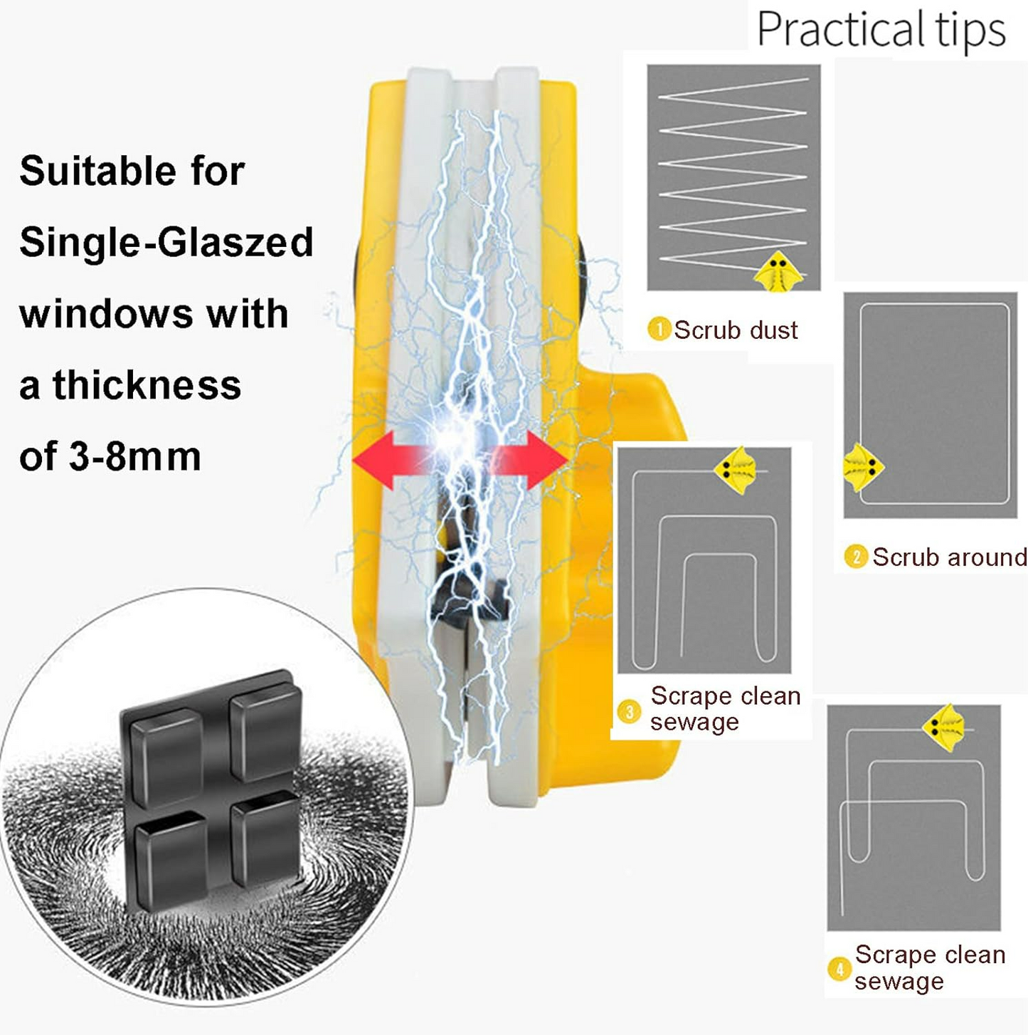 Double Sided Window Glass Cleaner - Medaid International