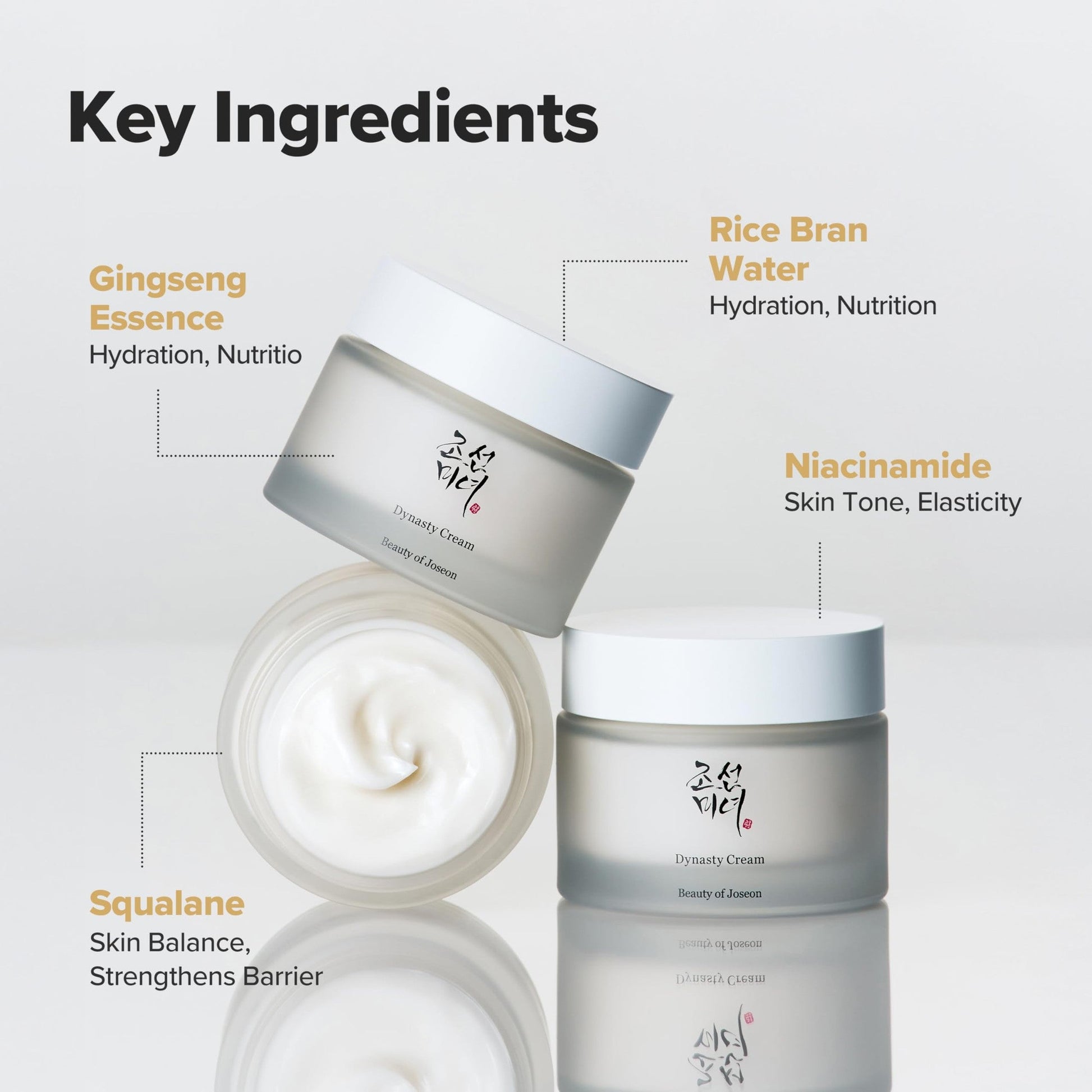 Beauty of Joseon Dynasty Cream Hydrating Face Moisturizer for Dry, Sensitive Skin, Korean Skincare for Men and Women 100ml, 3.38 fl.oz - Medaid International