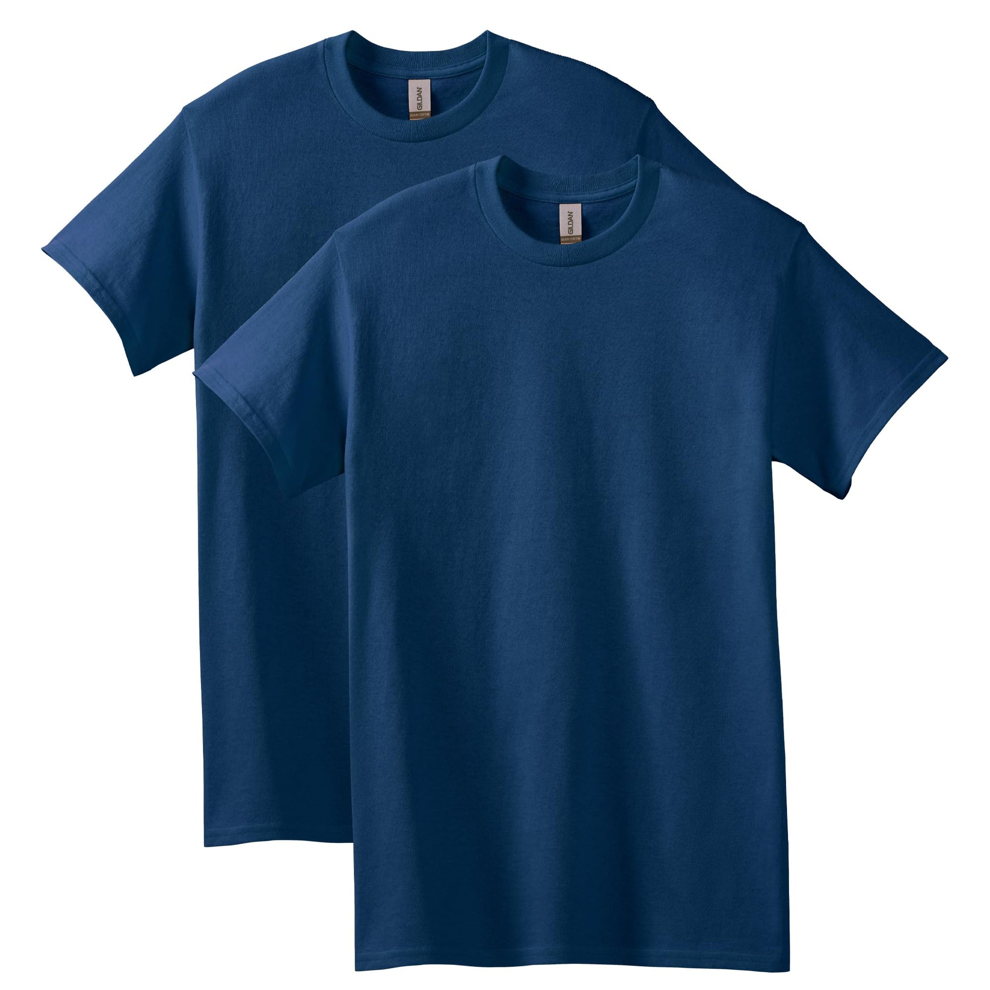 Gildan mens Heavy Cotton T-shirt, Style G5000, Multipack Shirt, Navy (2-pack), Medium US - Medaid International