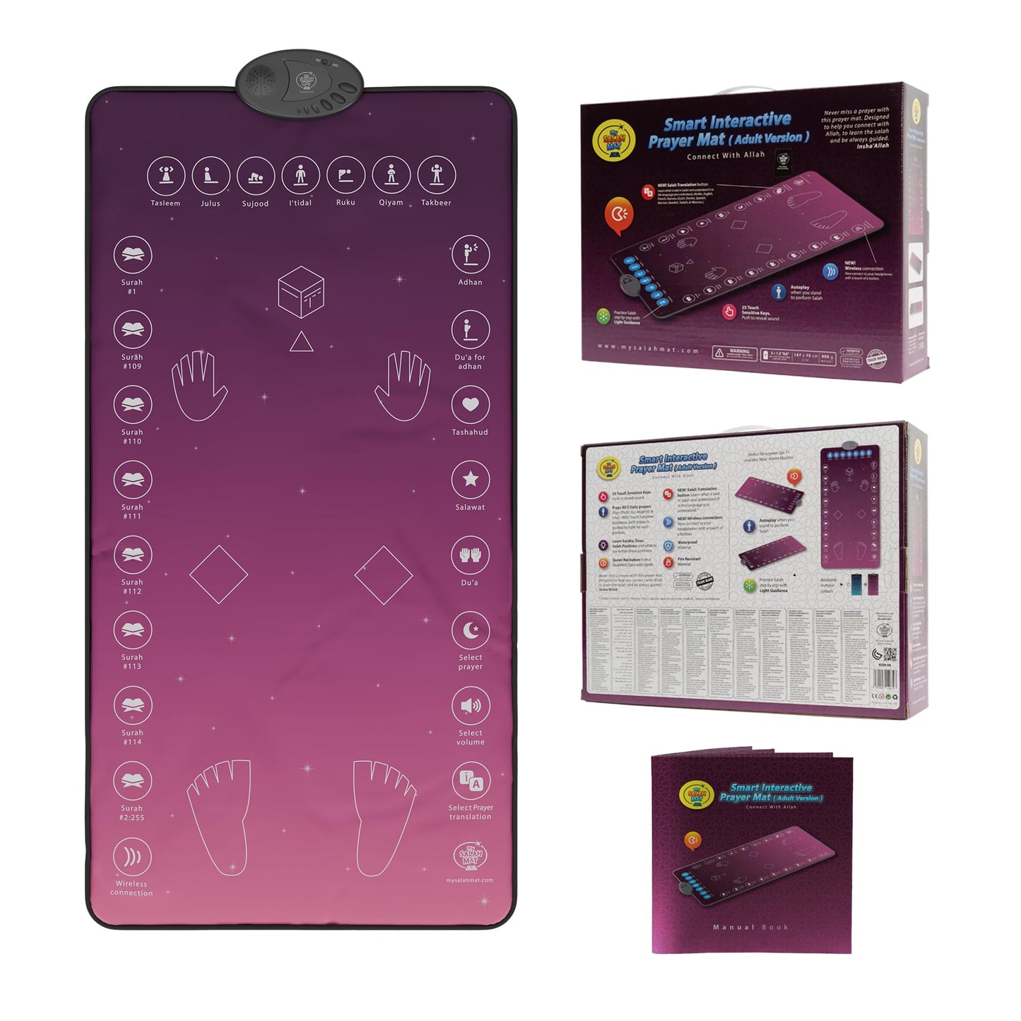 My Salah Mat (Original, Rahma Smart Interactive Adult Prayer Mat - Medaid International
