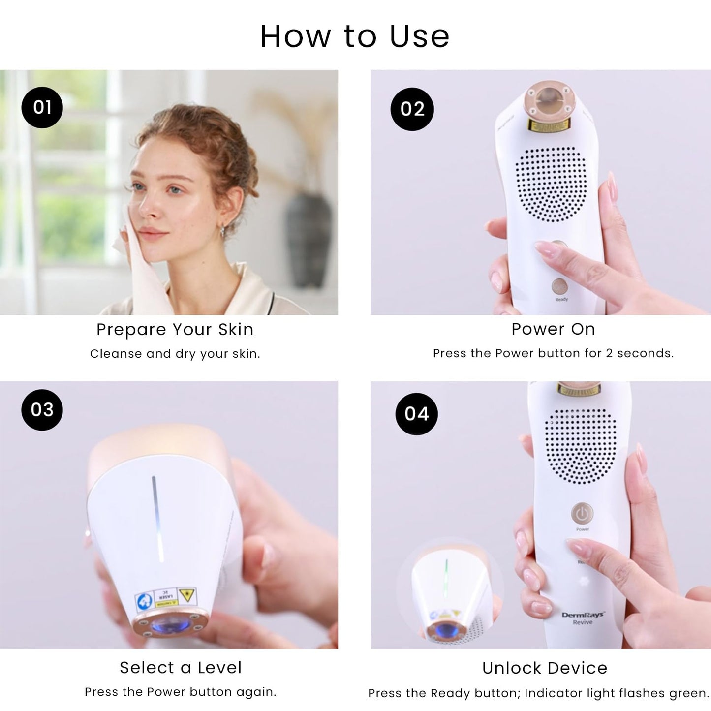 DermRays Revive Skincare for Anti-Aging, Glow Like Never Before,Multifunctional Beauty Device, Facial Massager for Home Use - Medaid International