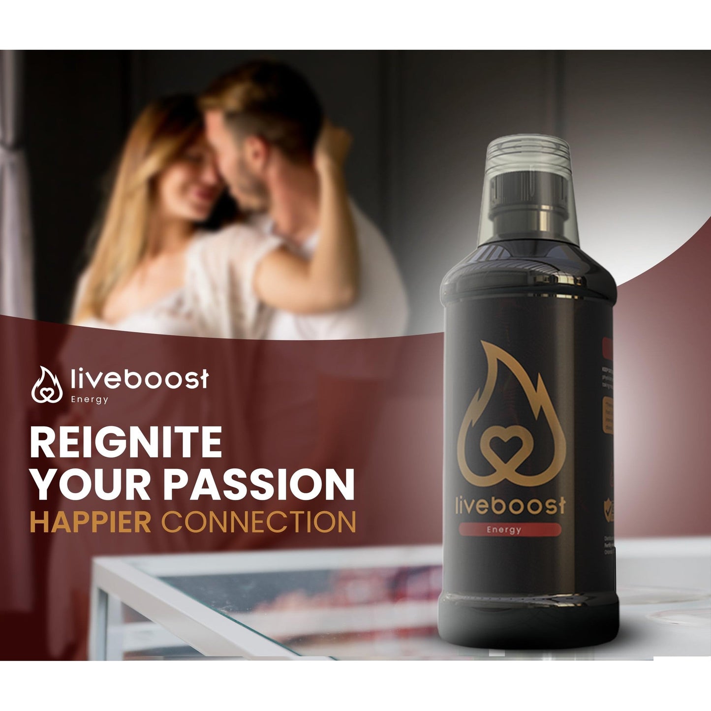 LIVEBOOST - Fast Acting for Men and Woman - Female & Male Supplement, Natural Ingredients, Supports Energy and Circulation, Enhances Wellsness - 480ml - Medaid International