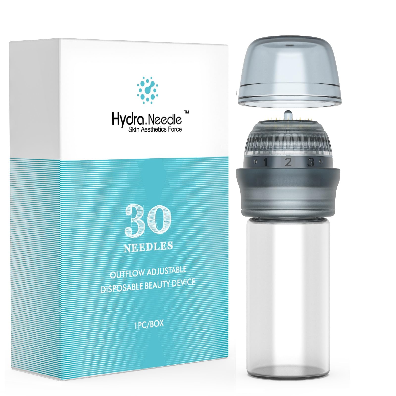Micro Infusion Needles System for Face Skin Care, 0.25mm Microneedling Derma Roller Stamp Serum Applicator for Women & Men - Medaid International
