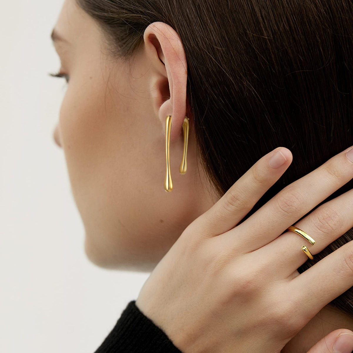 TERRIFI Gold Tassel Earrings for Women, Drop Statement Boho Hypoallergenic Jewelry Gift (1 Pair)