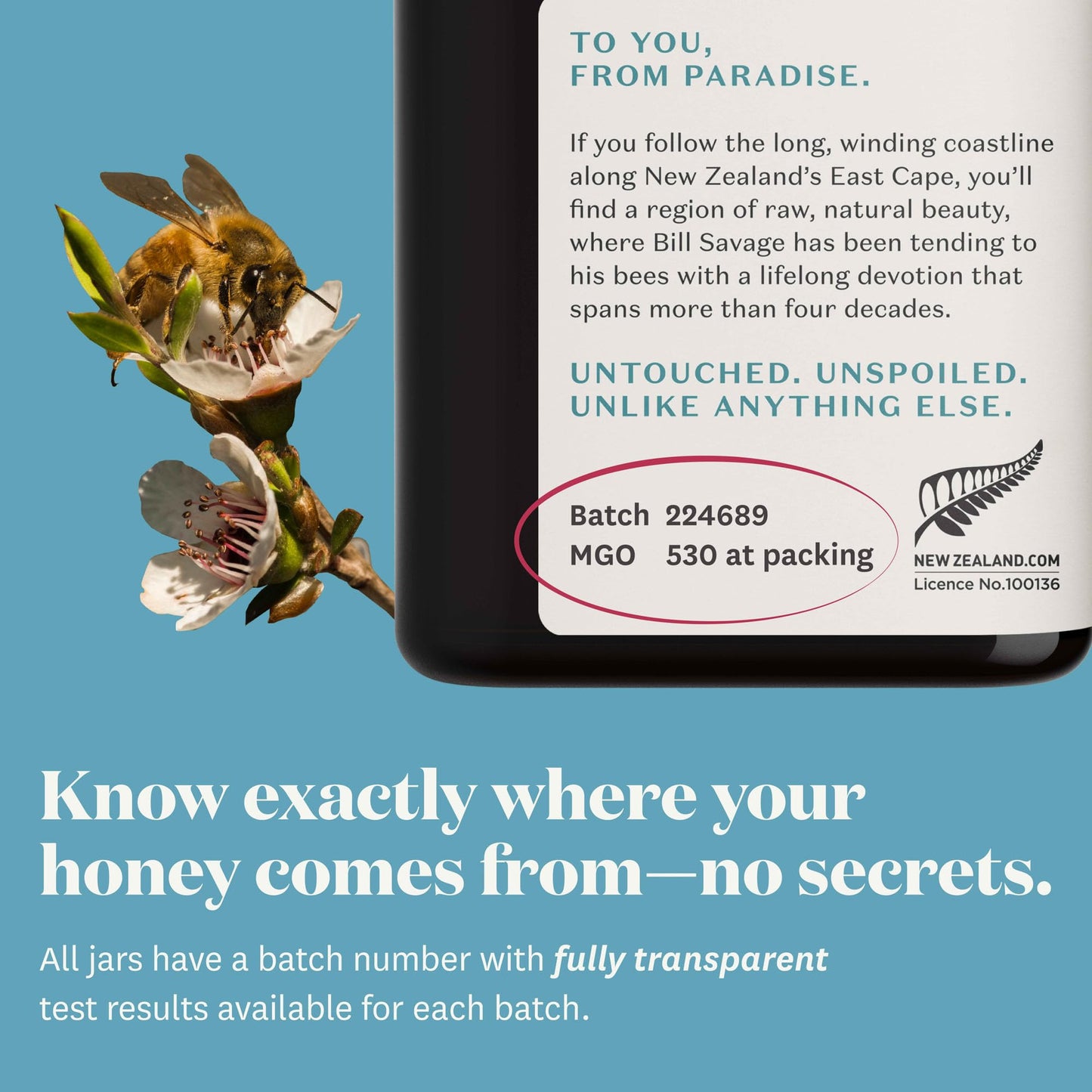 WildCape Manuka Honey Certified UMF 15+/MGO 514+ - 100% Pure, Raw, Unpasteurized, Non-GMO, Made in New Zealand - 8.8 oz (Pack of 1) - Medaid International