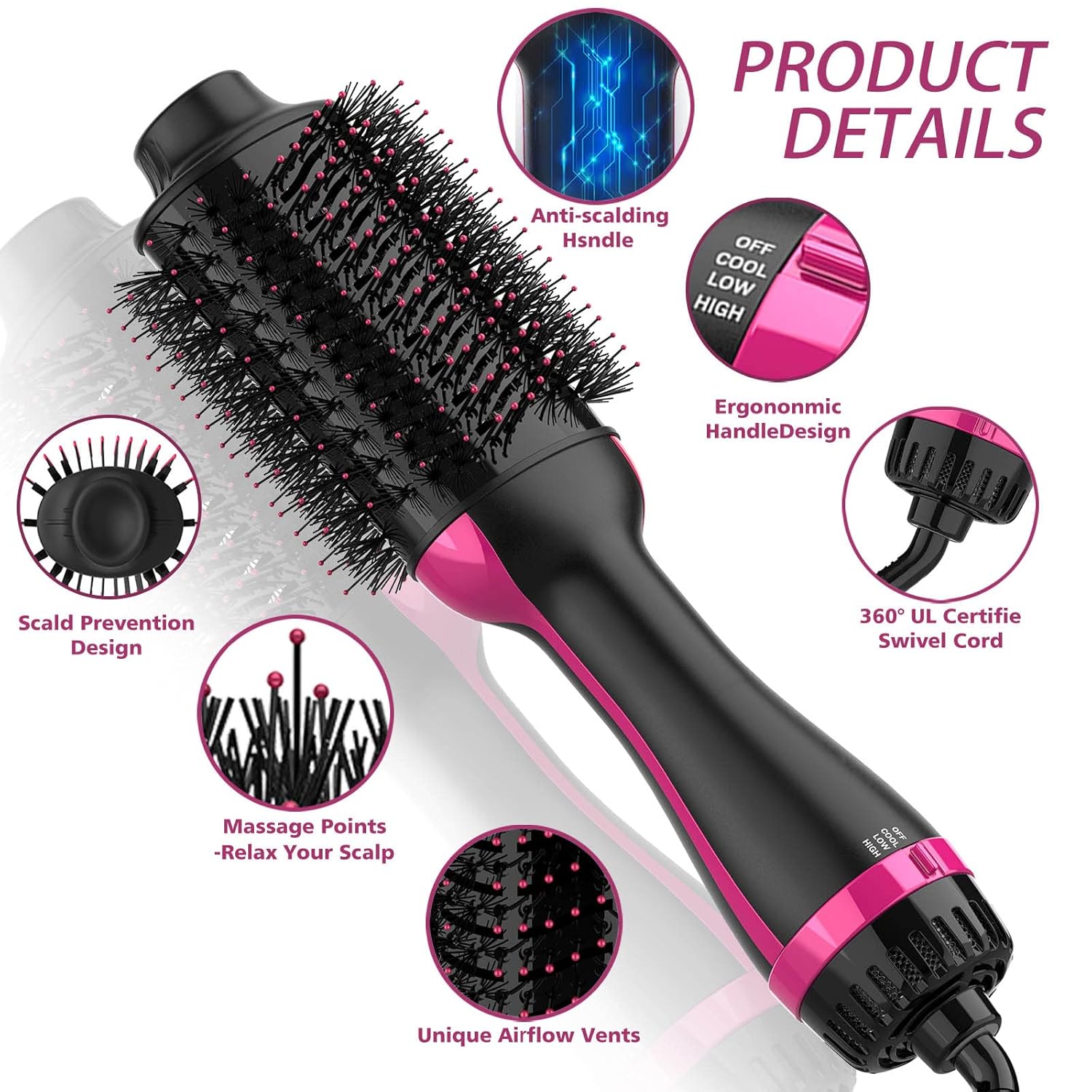 Qayra™️ 4 in 1 Hair Dryer & Curler & Straightener & Volume Machine