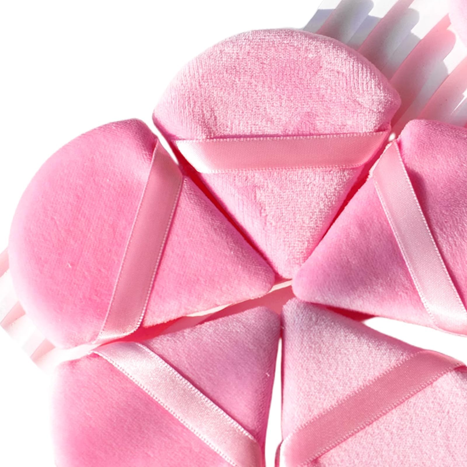 3Pcs Soft Triangle Powder Puff Set, Powder Puffs for Face, Makeup Blenders & Sponges for Foundation, Suitable for Liquid and Cream Cosmetic Makeup Tools (Coffee) - Medaid International