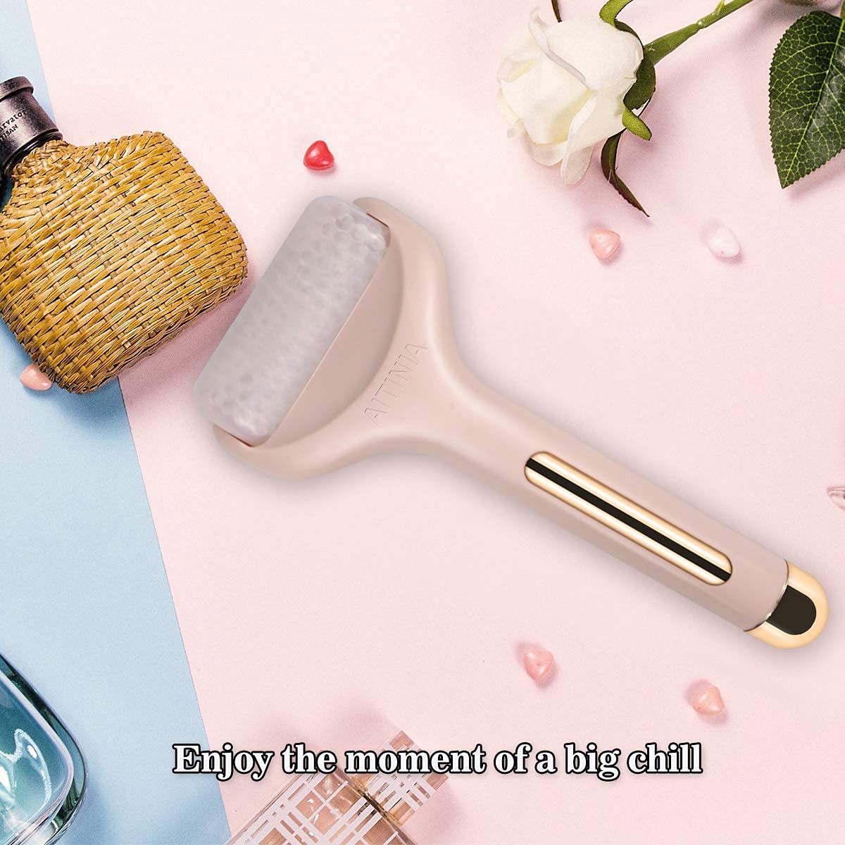 AITINIA Ice Roller Face Roller Massager for Puffiness Relief Pain and Minor Injury Beauty Products to Tighten Pores Whiten Skin - Medaid International