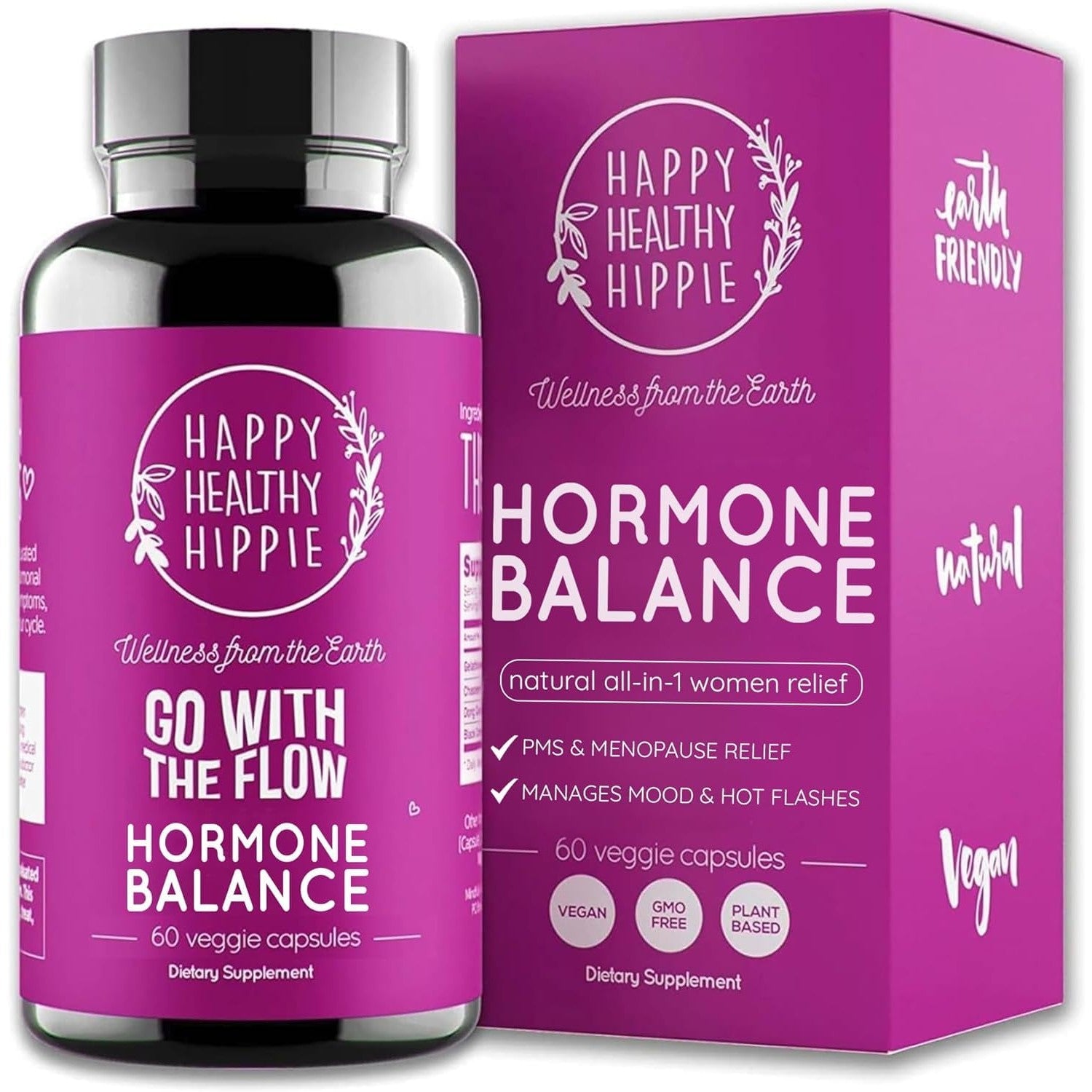 Hormone Balance for Women – PMS Support Supplement, Menopause & Perimenopause | Bloating Relief, Menstrual Cramp, Mood, PMDD | Chasteberry Supplements, Black Cohosh, Dong Quai | Vegan, Non-GMO, 60 Ct - Medaid International