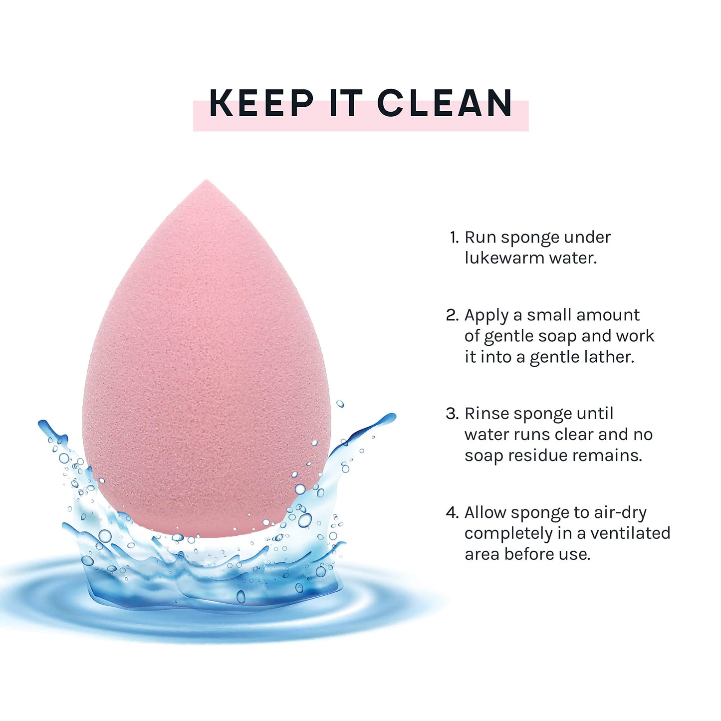 AOA Studio Collection Makeup Mochi Sponge Set Makeup Blender Latex Free and High-definition Set of 6 Makeup Blender For Powder Cream and Liquid Wonder Blender Beauty Cosmetic (6 Count) - Medaid International