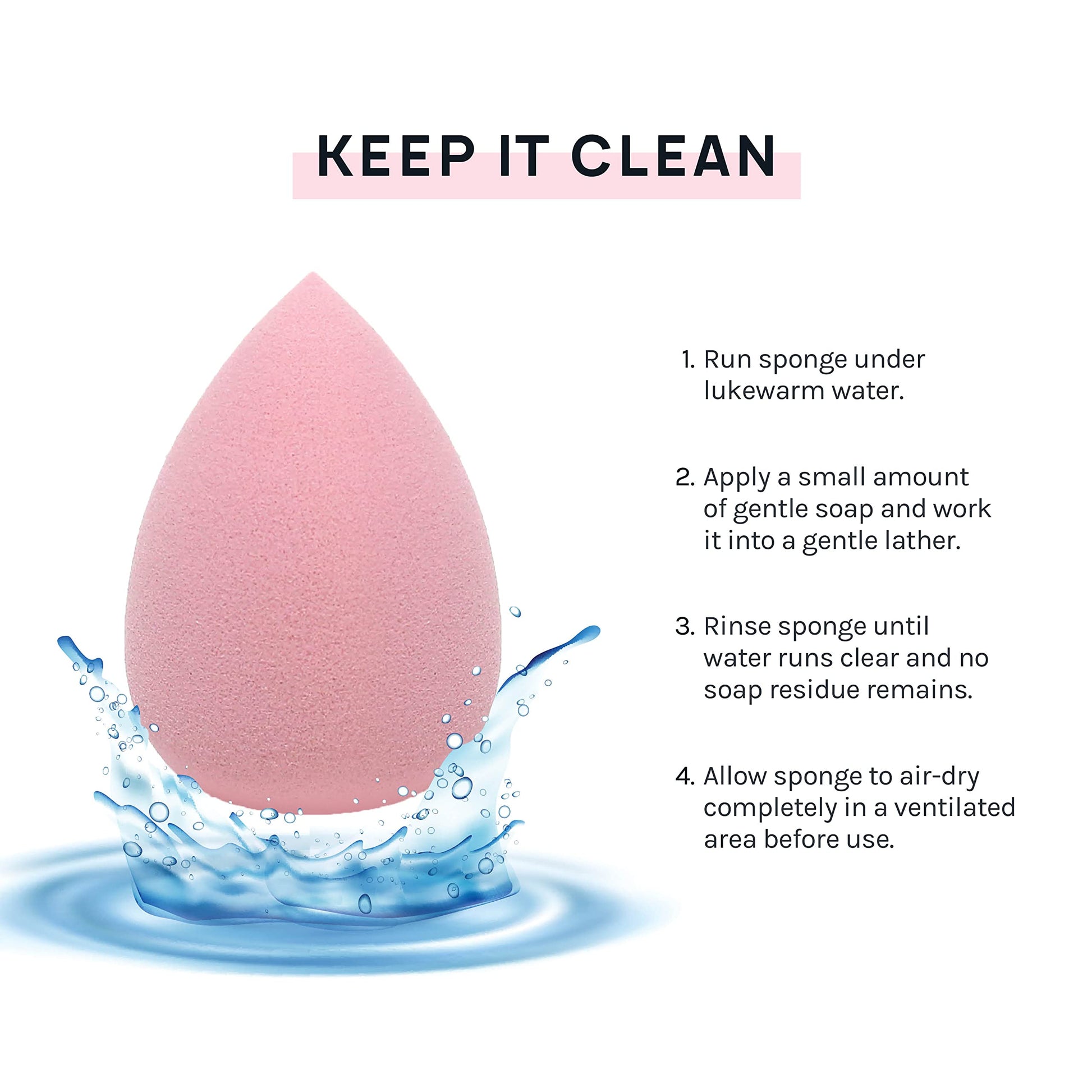 AOA Studio Collection Makeup Mochi Sponge Set Makeup Blender Latex Free and High-definition Set of 6 Makeup Blender For Powder Cream and Liquid Wonder Blender Beauty Cosmetic (6 Count) - Medaid International