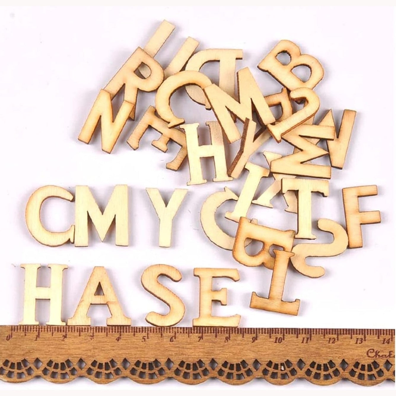 Wood Random Mix English Alphabet Decorative Letters