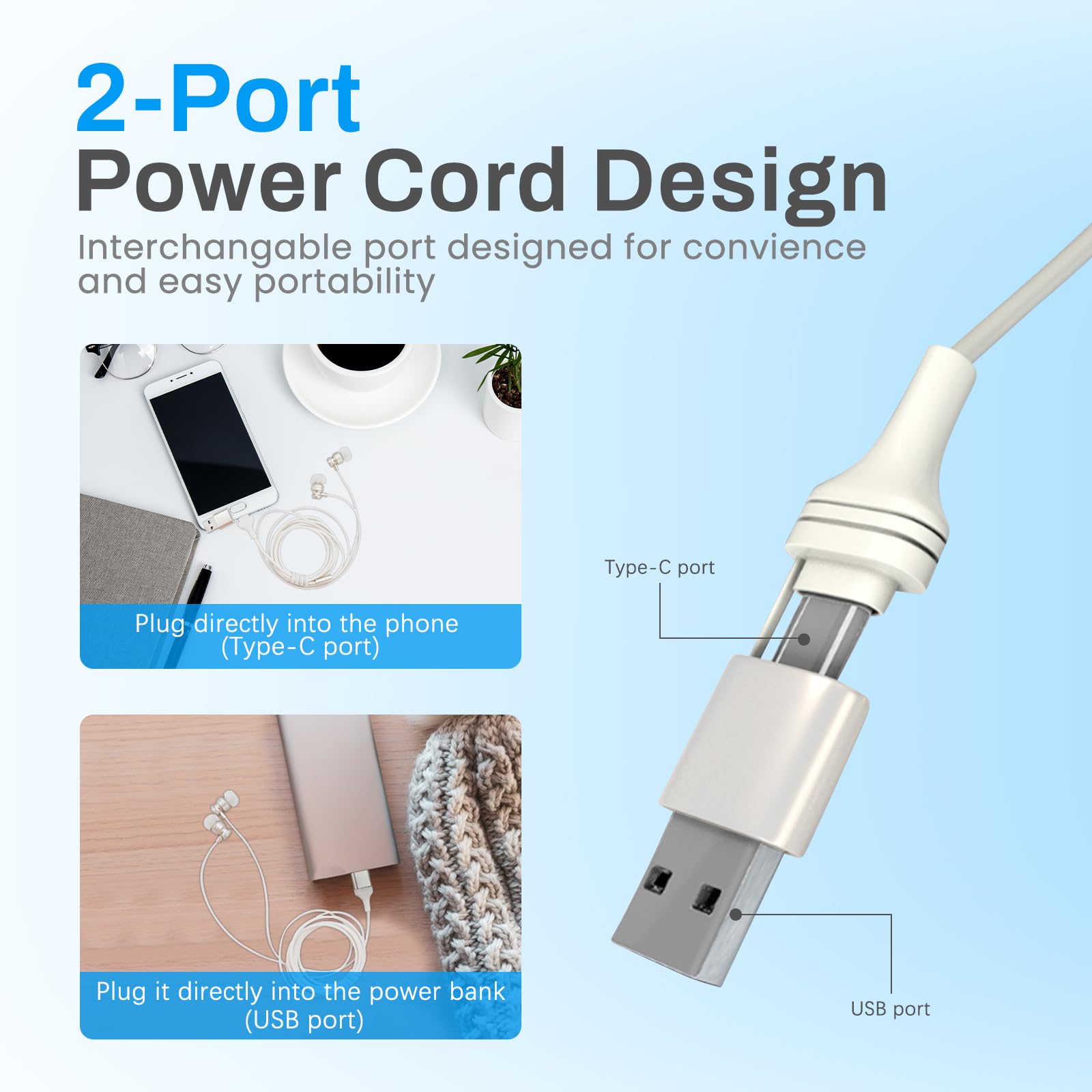 Red Light Therapy Device for Ears, 650nm USB Rechargeable Ear Therapy for Soothing & Improved Circulation, Includes 2 Pairs of Ear Canal Silicone Covers (White) - Medaid International