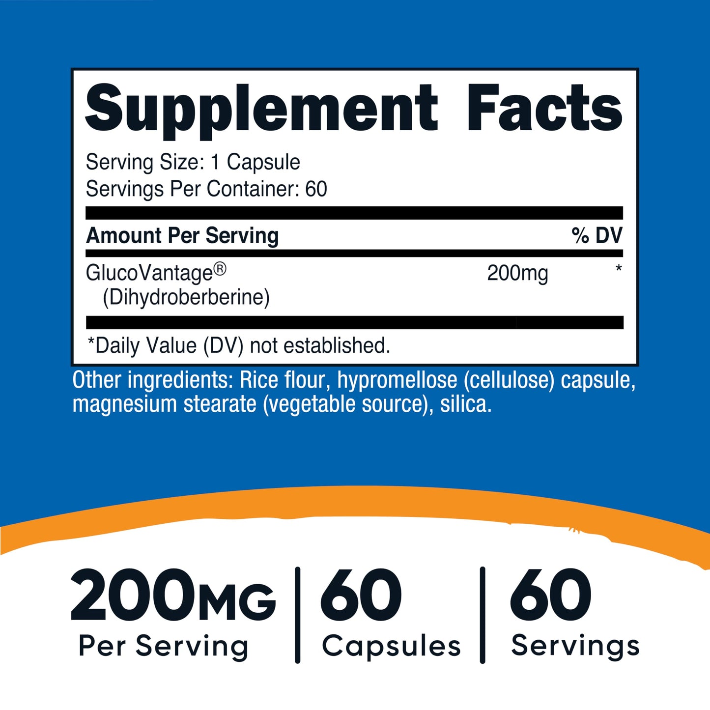 Nutricost Dihydroberberine Capsules (200mg, 60 Capsules) - More Bioavailable Metabolite of Berberine - Medaid International