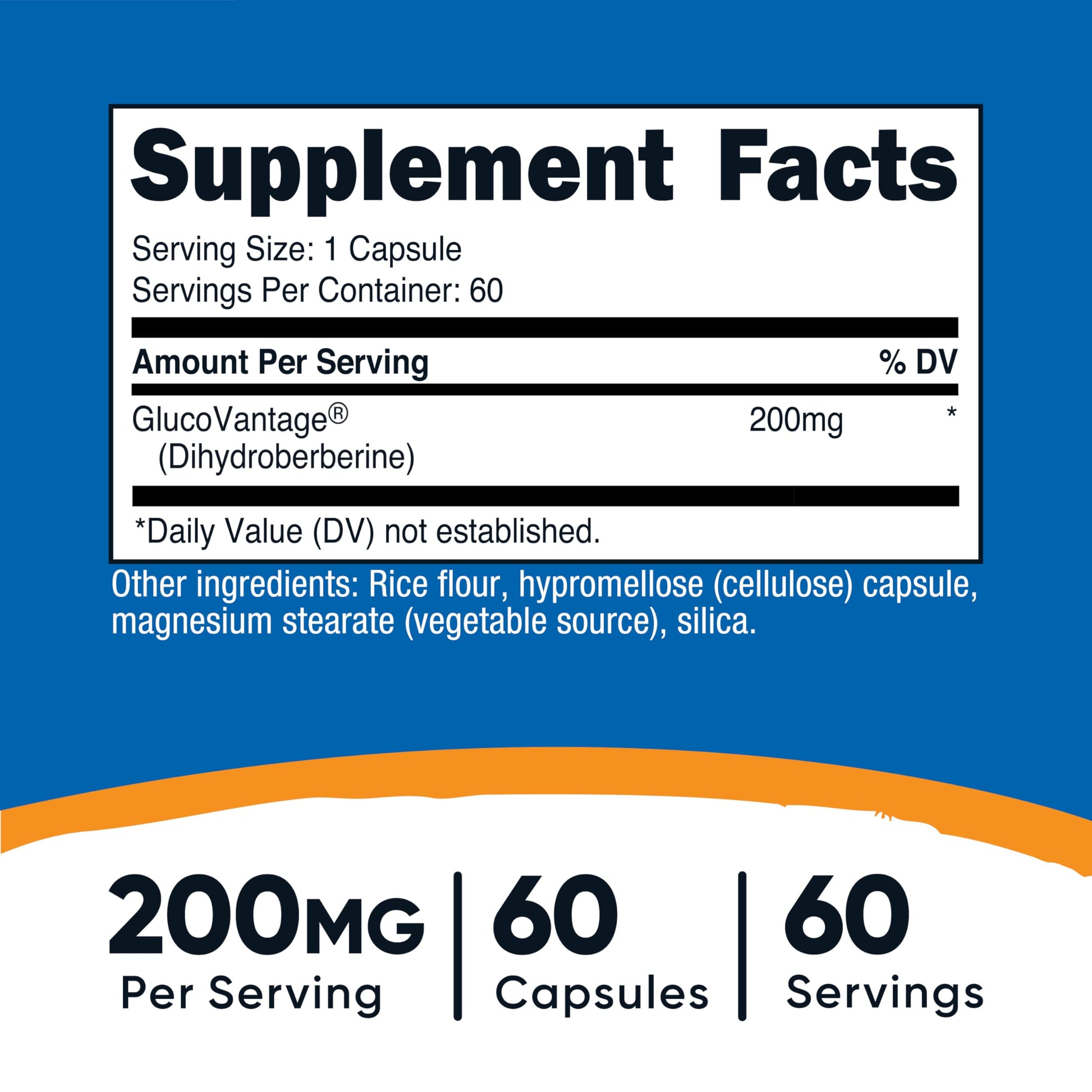 Nutricost Dihydroberberine Capsules (200mg, 60 Capsules) - More Bioavailable Metabolite of Berberine - Medaid International