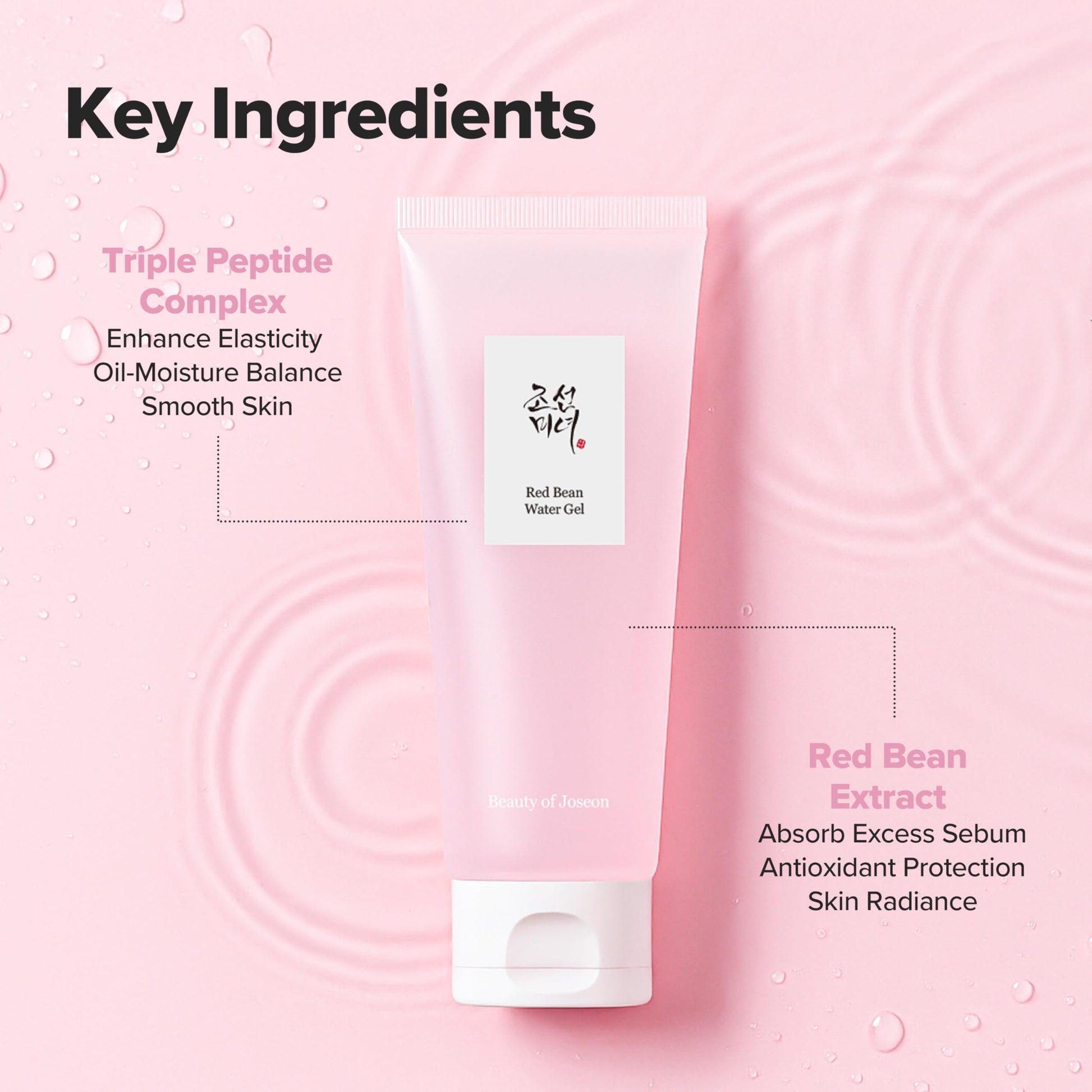 Beauty of Joseon Red Bean Water Gel Hydrating Peptide Hydro Boost Moisturizer for Acne Prone Dry Skin, Korean Skin Care for Men and Women, 100ml, 3.38 fl.oz - Medaid International