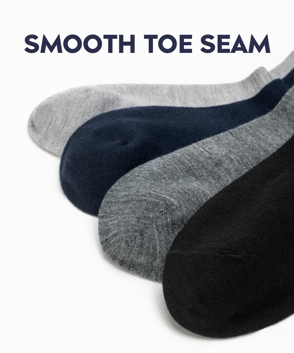 LIXIA Men's Thin Merino Wool Socks, Cozy Casual Winter Warm Breathable Mid-calf Dress Socks(3 Pairs - Black) - Medaid International