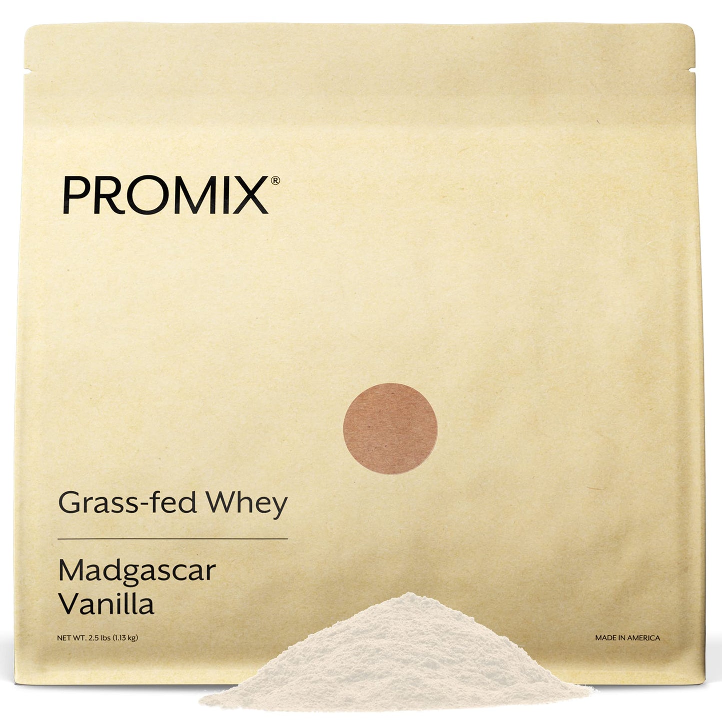 ProMix Nutrition Whey Protein Powder, Vanilla - Grass-Fed - ­Post Workout Fitness & Nutrition Shakes, Smoothies, Baking & Cooking Recipes - Gluten-Free & Keto-Friendly - 2.5 Pound (Pack of 1) - Medaid International