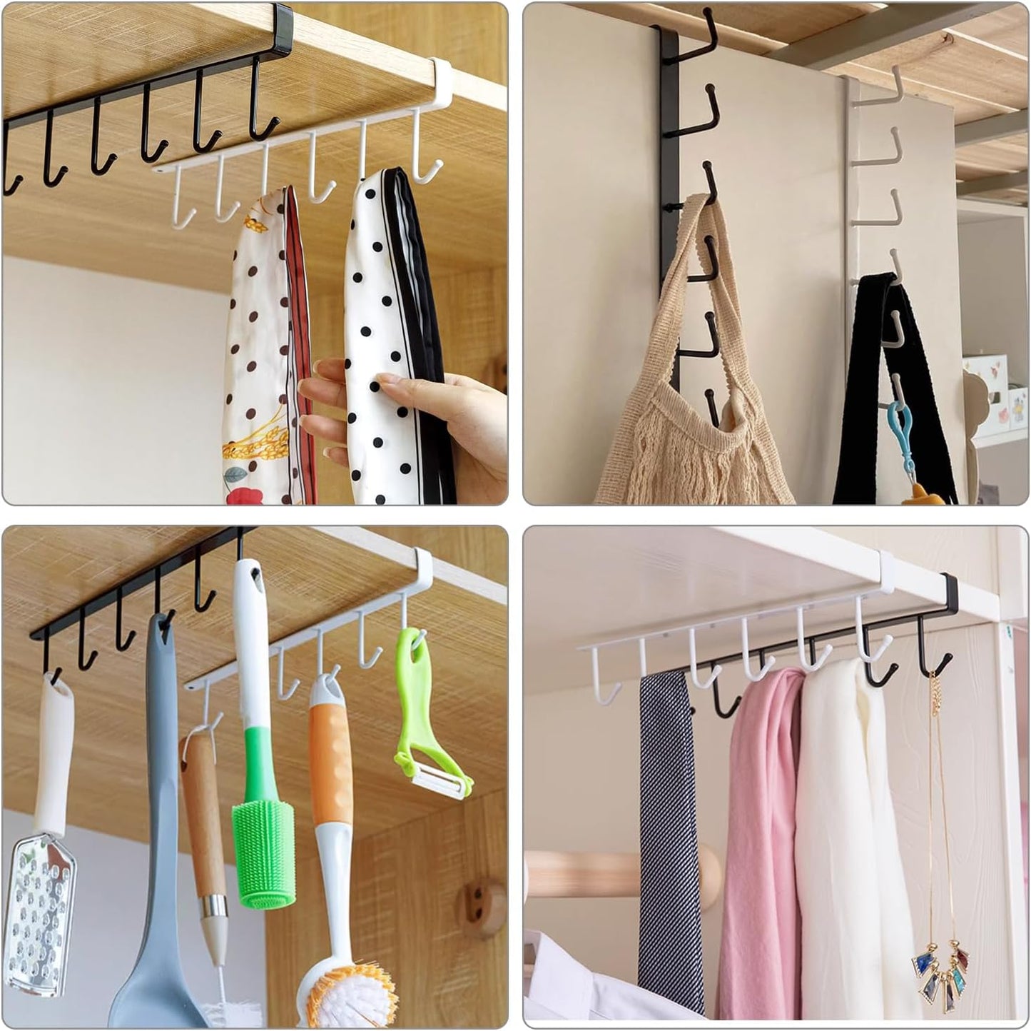 Stainless Steel 6-Hook Organizer