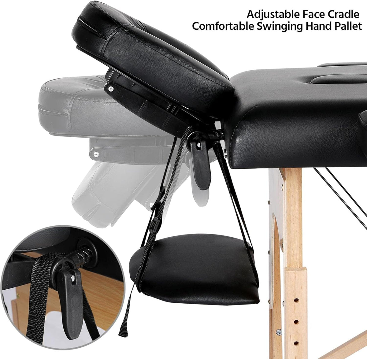Yaheetech Portable Massage Table (z_mst003blk)