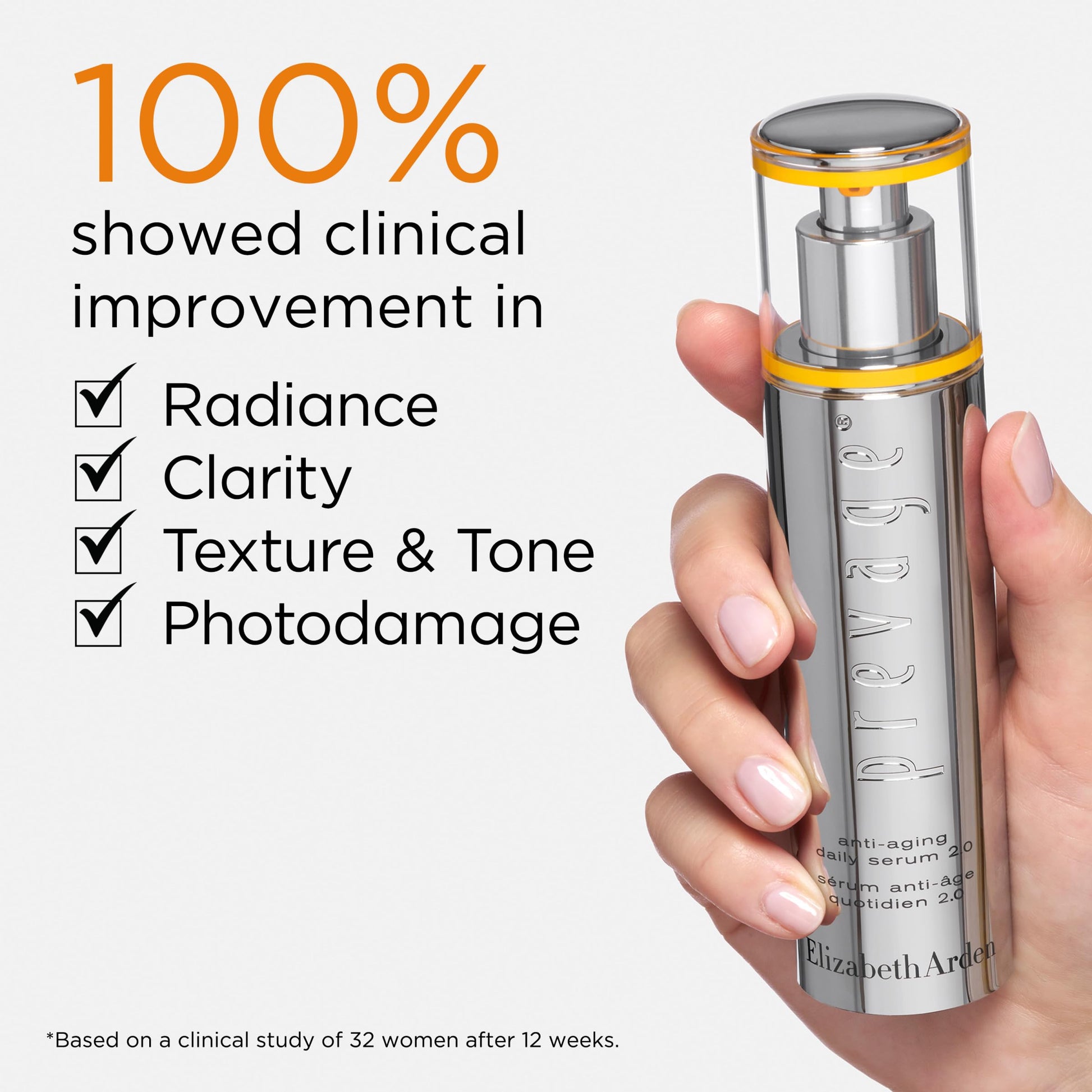 Elizabeth Arden PREVAGE Anti-Aging Face Serum 2.0 for Women, Brightening & Dark Spot Correcting Skincare, With Antioxidant Idebenone Technology, 1.7 Fl Oz - Medaid International