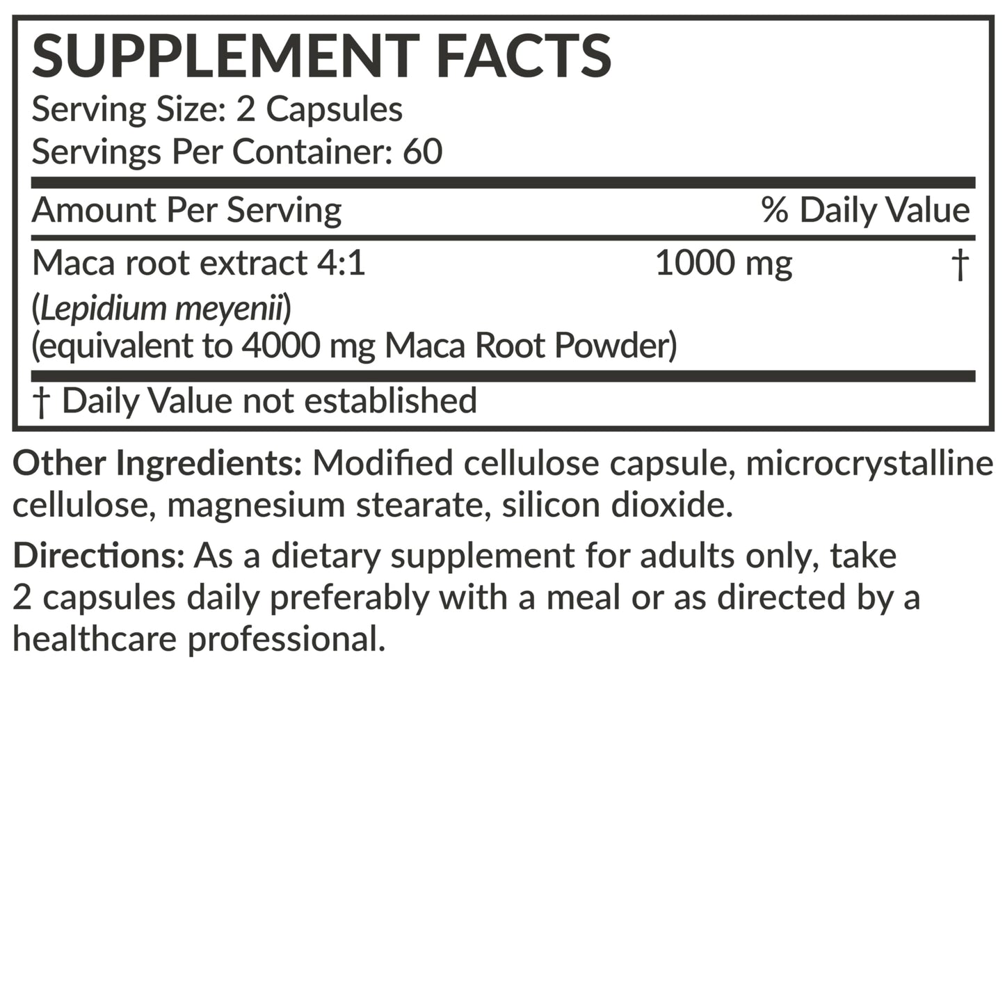 Futurebiotics Maca Root Extra Strength Supports Energy, Stamina & Reproductive Health, Non-GMO, 120 Vegetarian Capsules - Medaid International