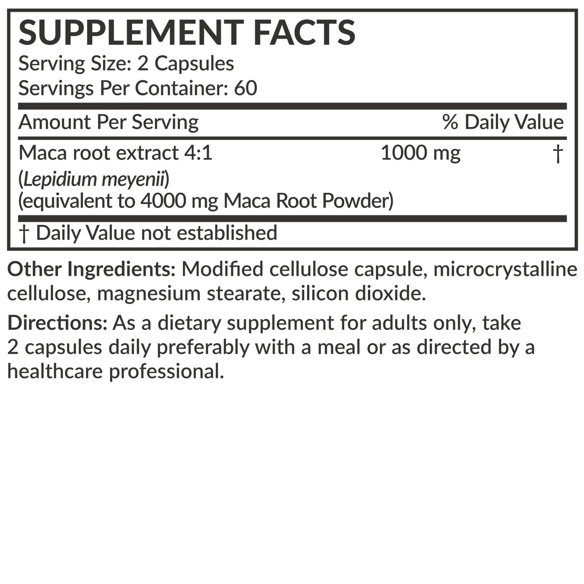 Futurebiotics Maca Root Extra Strength Supports Energy, Stamina & Reproductive Health, Non-GMO, 120 Vegetarian Capsules - Medaid International