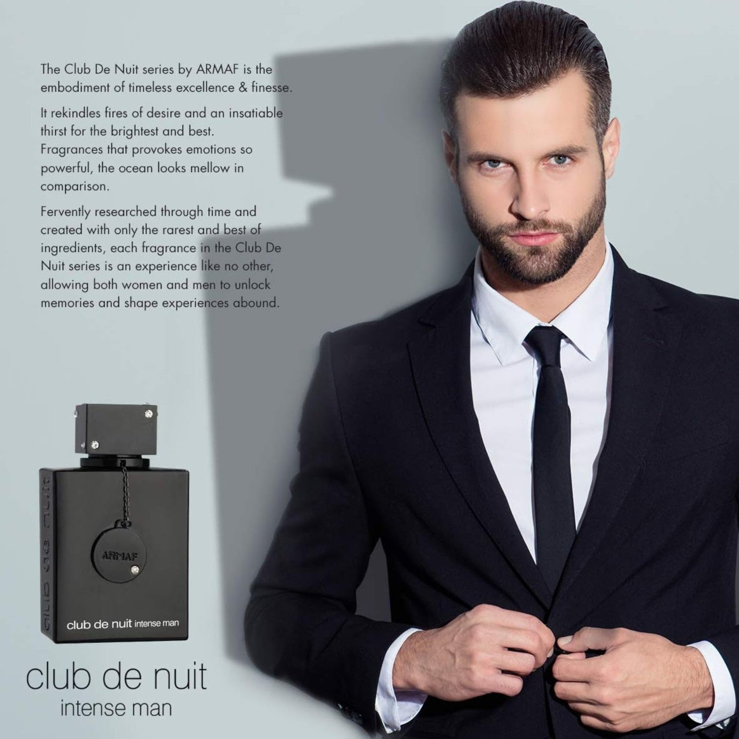 ARMAF club de nuit intense Man EDT Men New in Box, Black , 3.6 Fl Oz - Medaid International