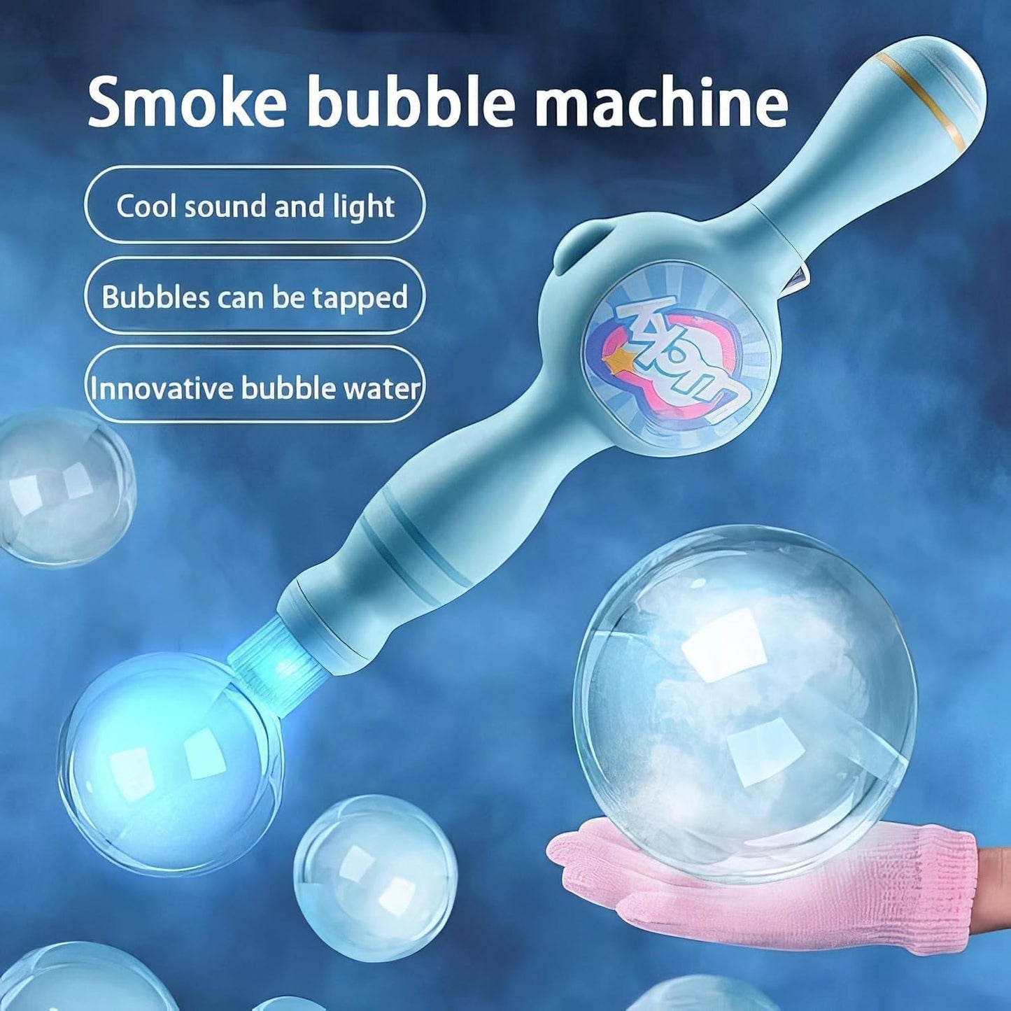 Elastic Bubble Fog Wand
