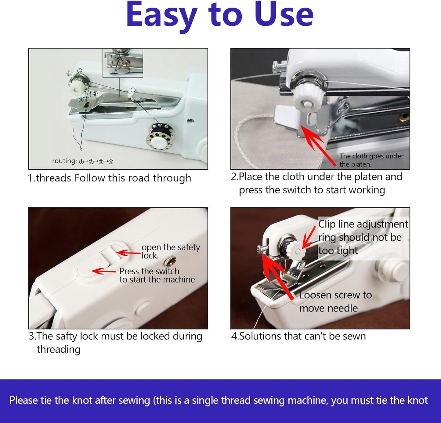 Portable Handheld Sewing Machine