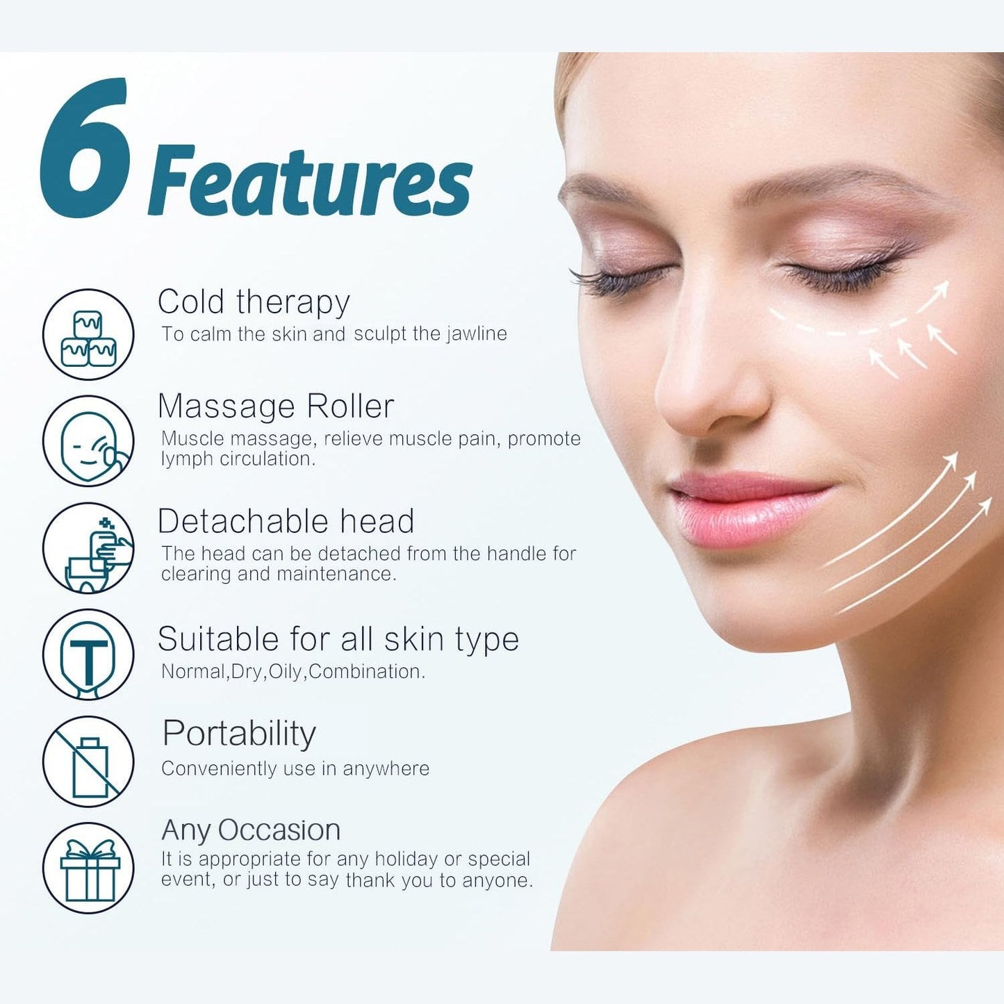 ESARORA Ice Roller for Face & Eye, Puffiness, Migraine, Pain Relief and Minor Injury, Skin Care Products - Medaid International