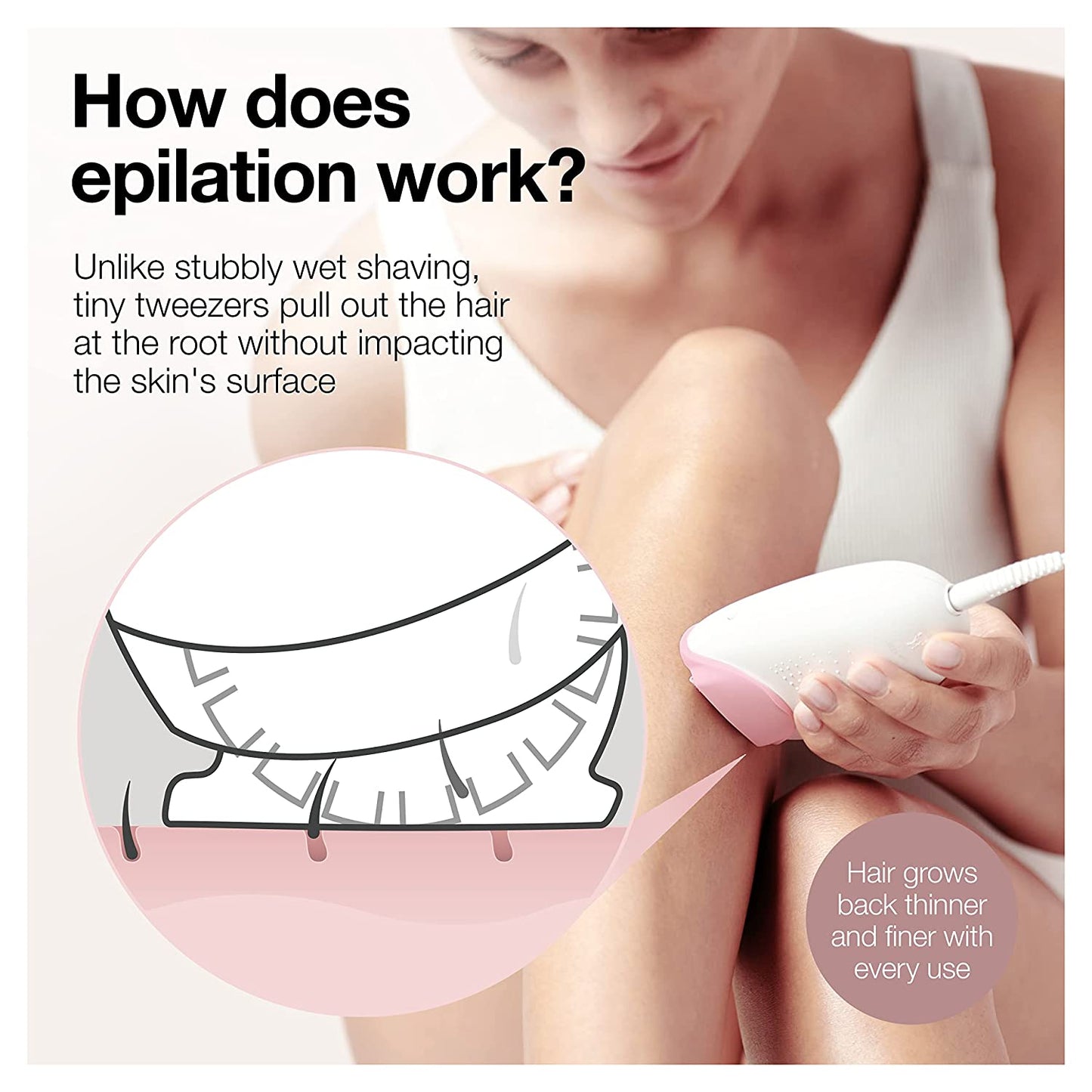 Braun Silk-épil 3 (3270) epilator with 2 extras including shaver head