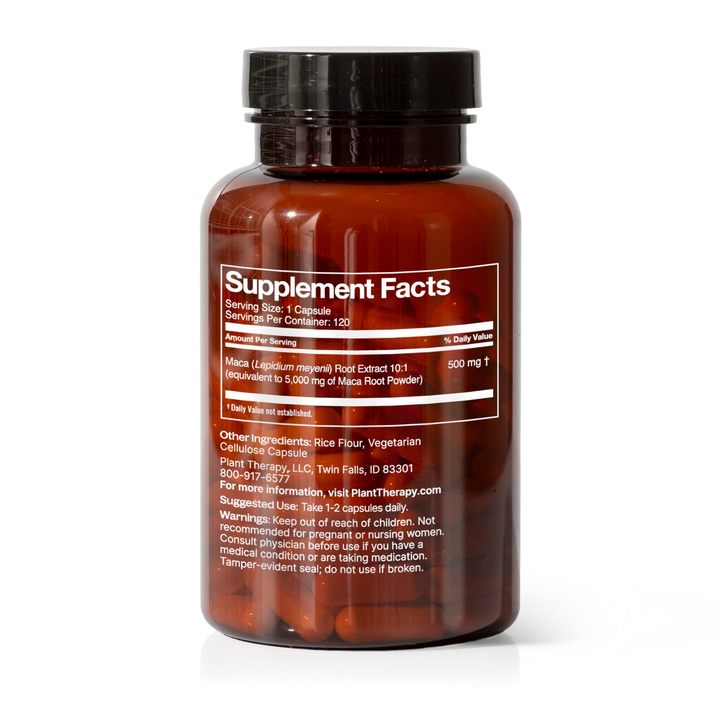 Plant Therapy Maca Root Capsules Manufactured in USA 4 Month Supply Supports Sexual Health, Mood Boosting, Energizing & Reduces Tension Supplements for Men & Women 120 Vegetarian Capsule - Medaid International